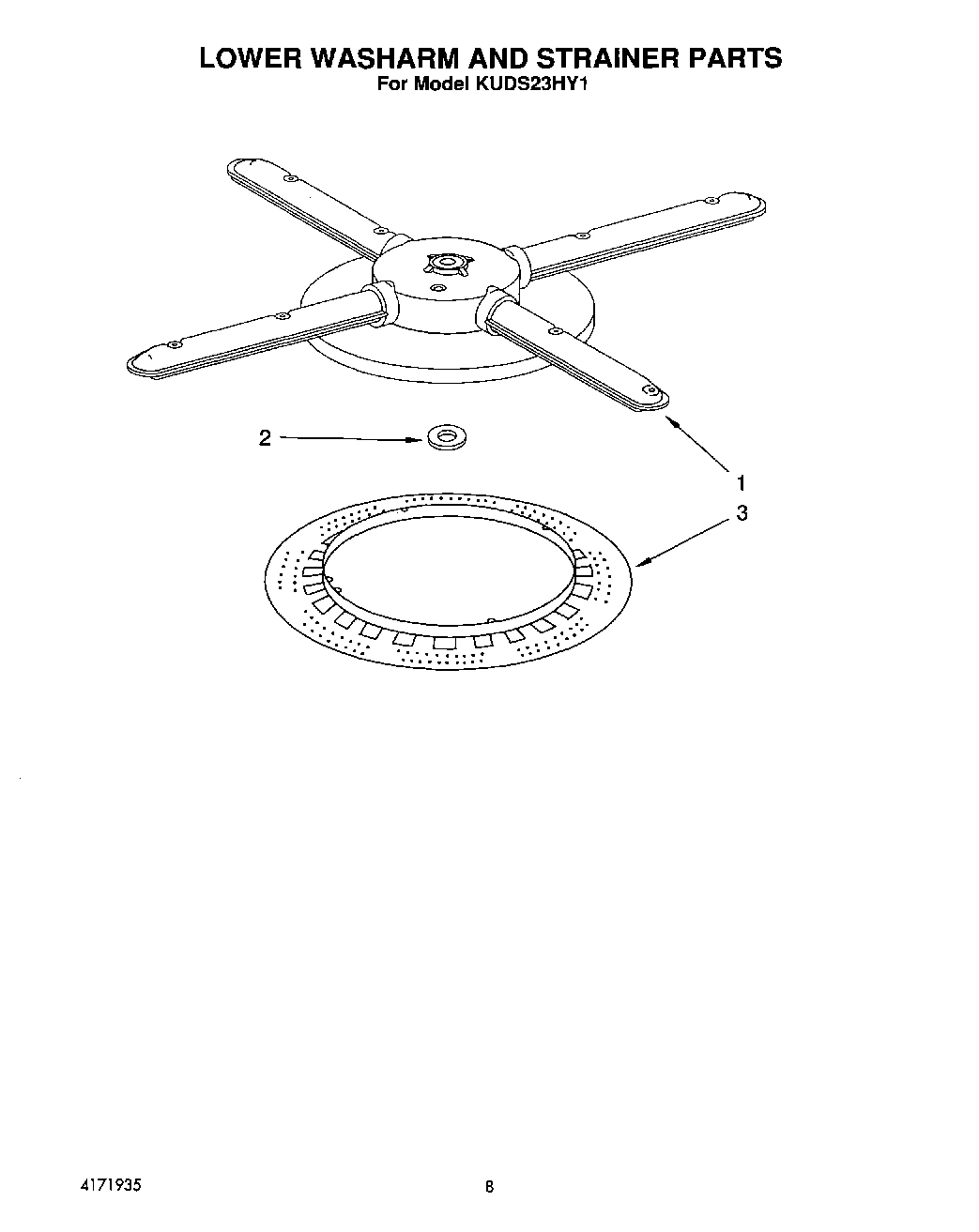 05 - LOWER WASHARM AND STRAINER