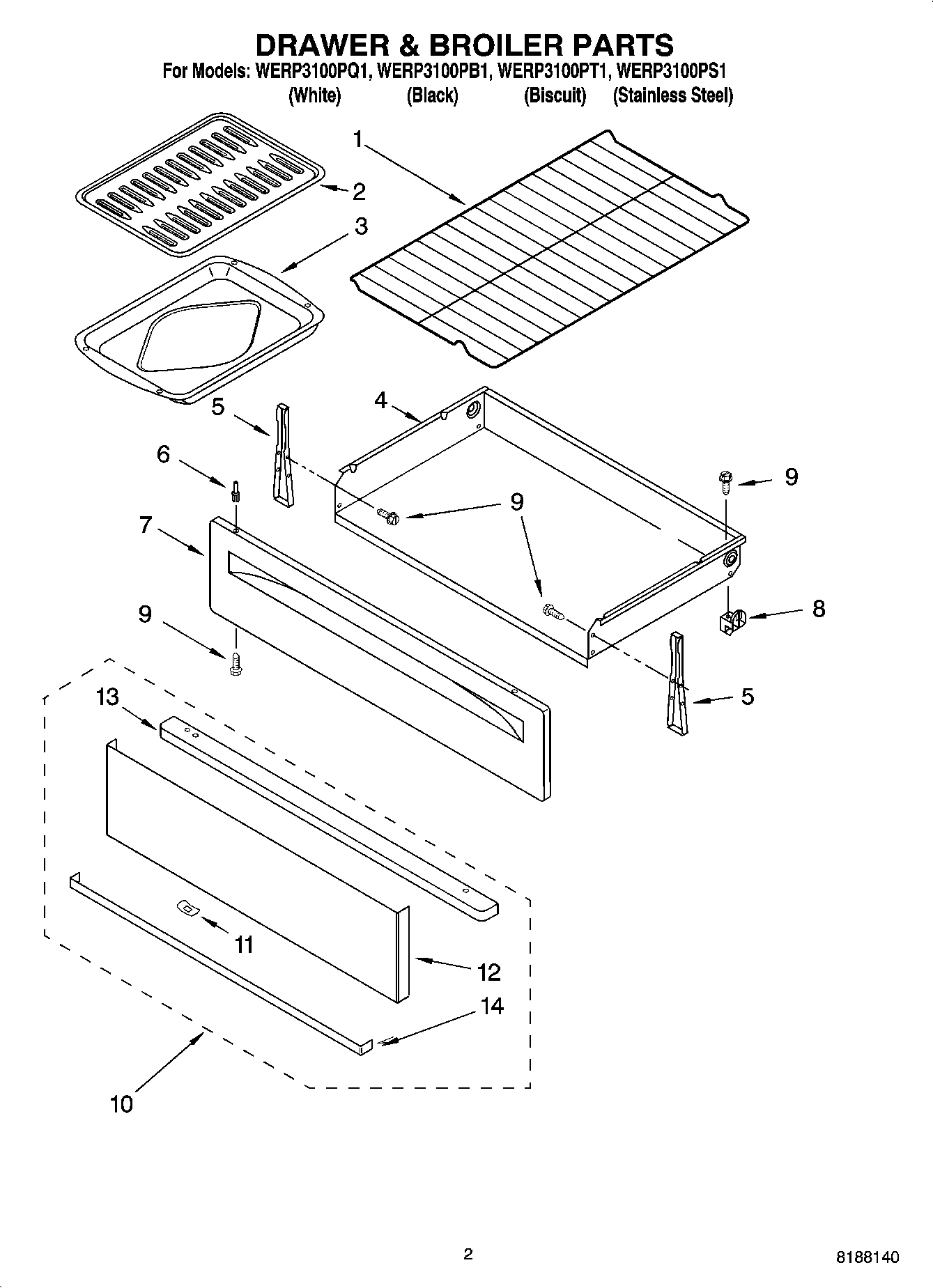 02 - DRAWER & BROILER PARTS