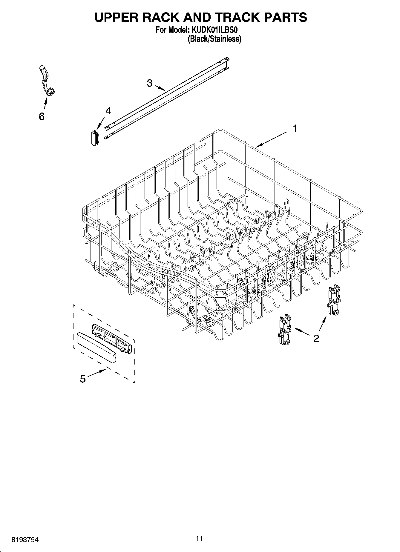 09 - UPPER RACK AND TRACK PARTS