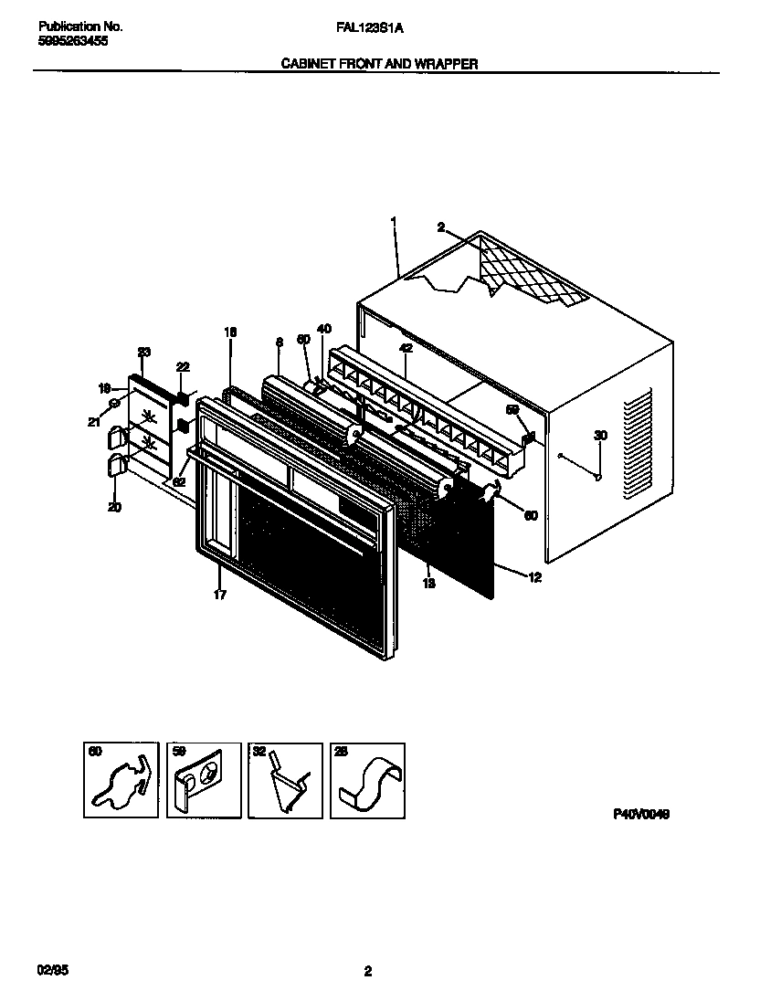 02 - CABINET FRONT AND WRAPPER