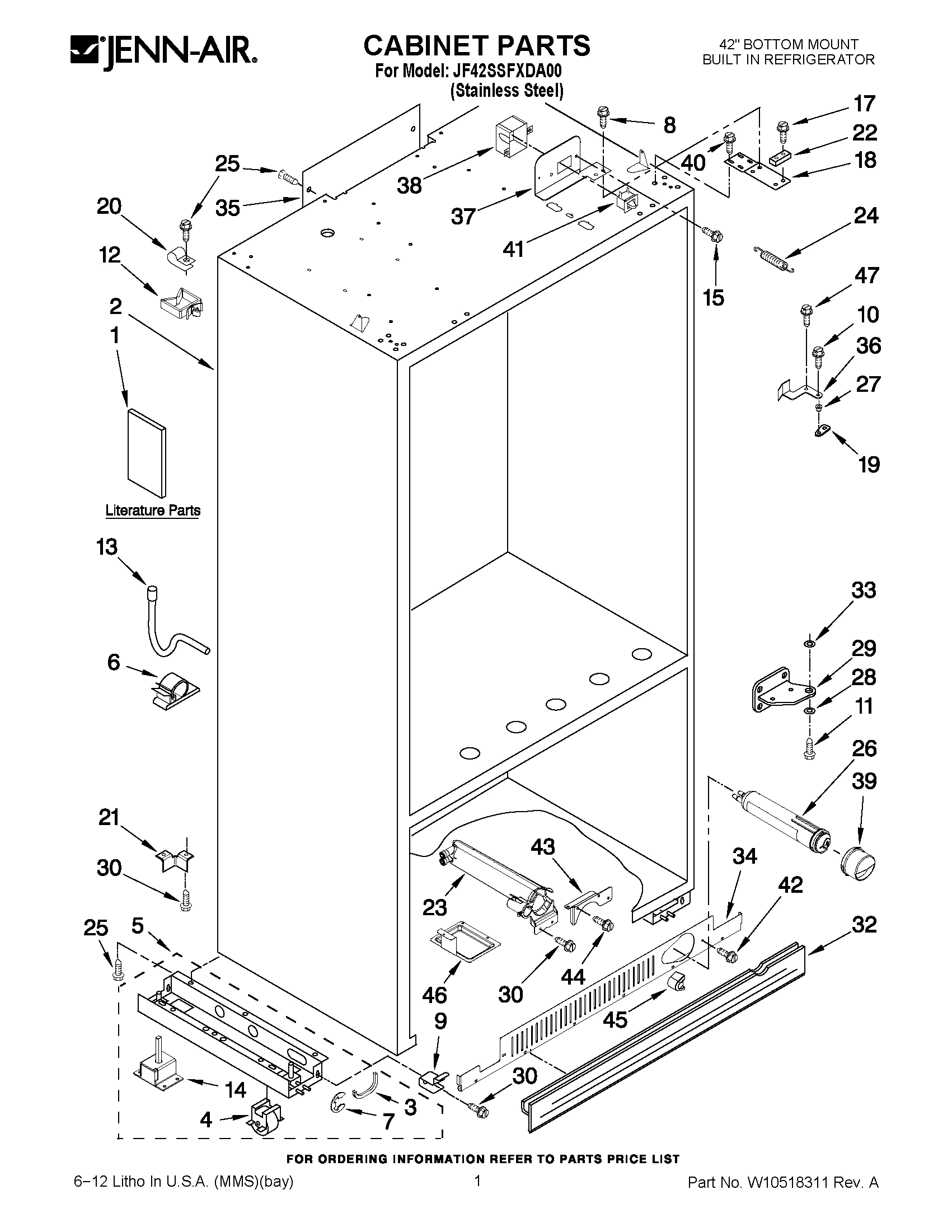 01 - CABINET PARTS