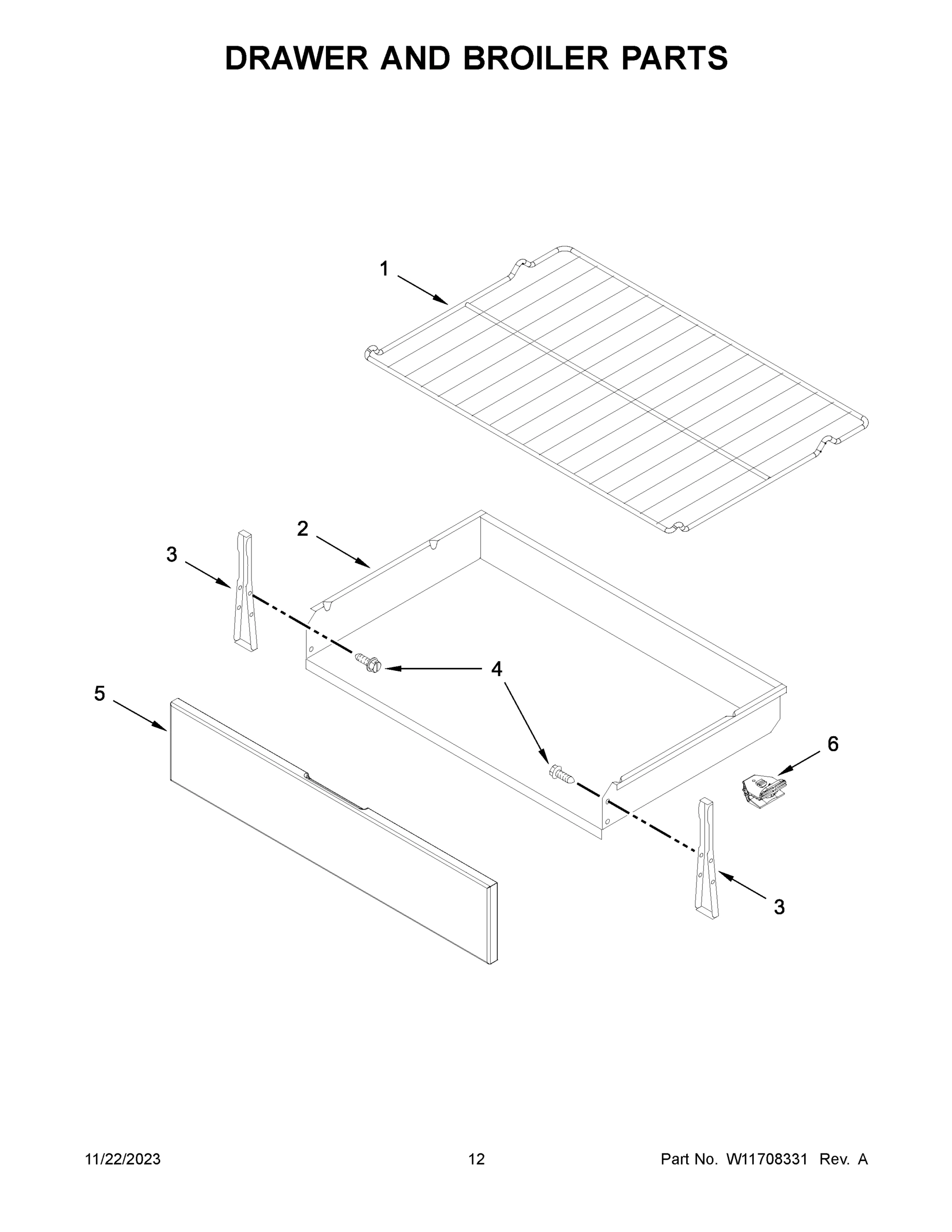 07 - DRAWER AND BROILER PARTS