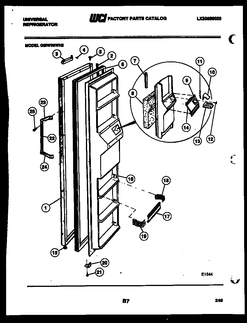02 - FREEZER DOOR PARTS