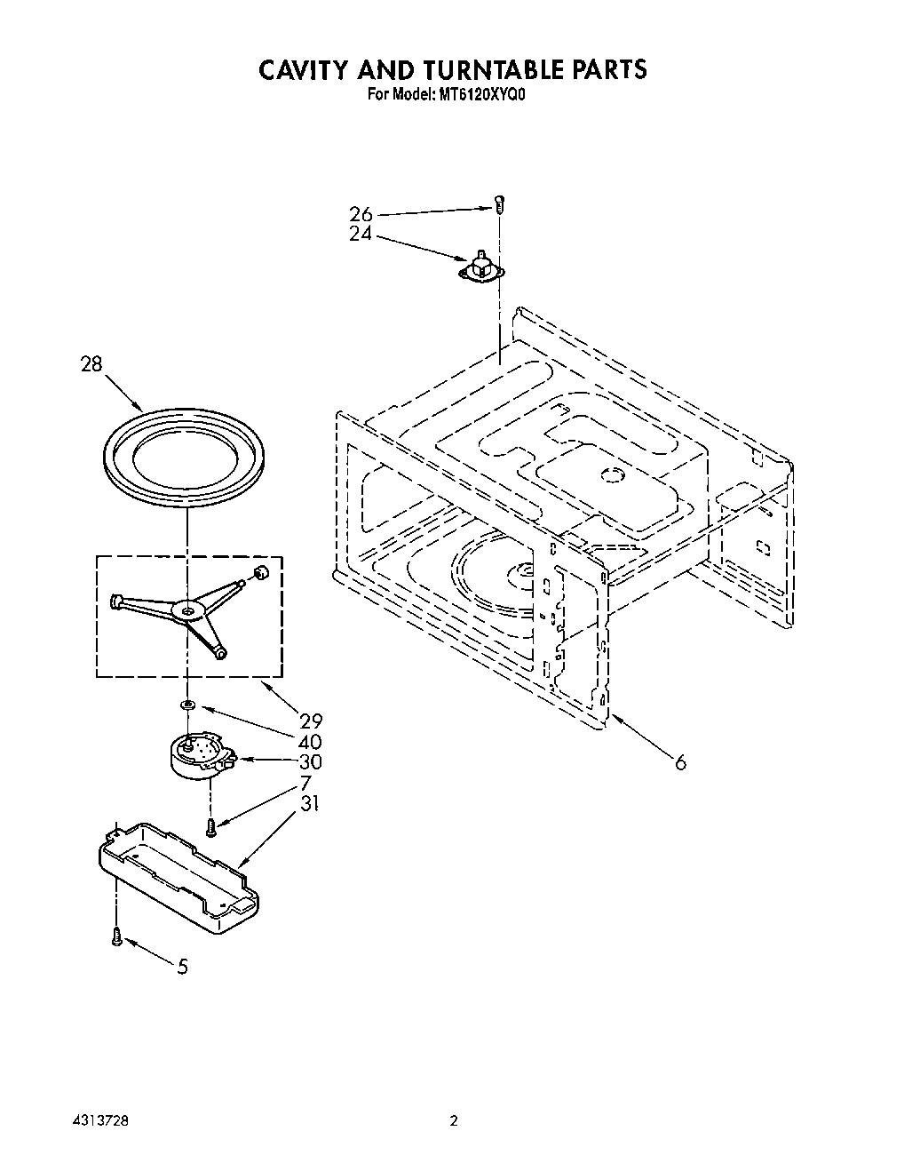 02 - CAVITY AND TURNTABLE, LIT/OPTIONAL