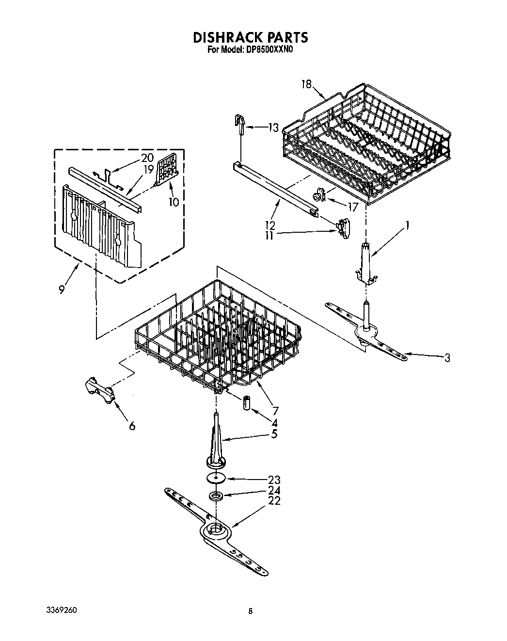 05 - DISHRACK, LIT/OPTIONAL