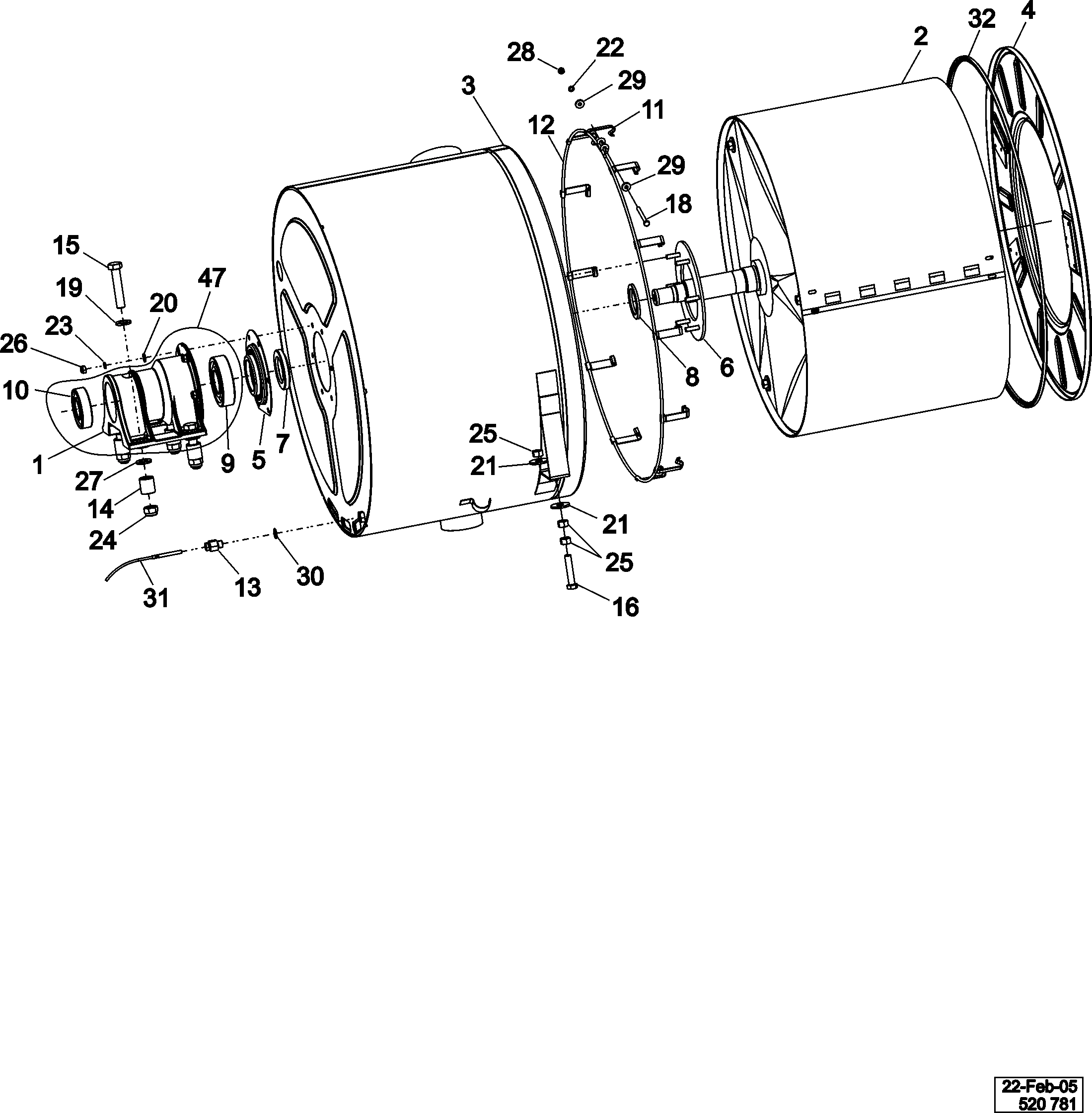 09 - BASKET & OUTER SHELL ASSEMBLY