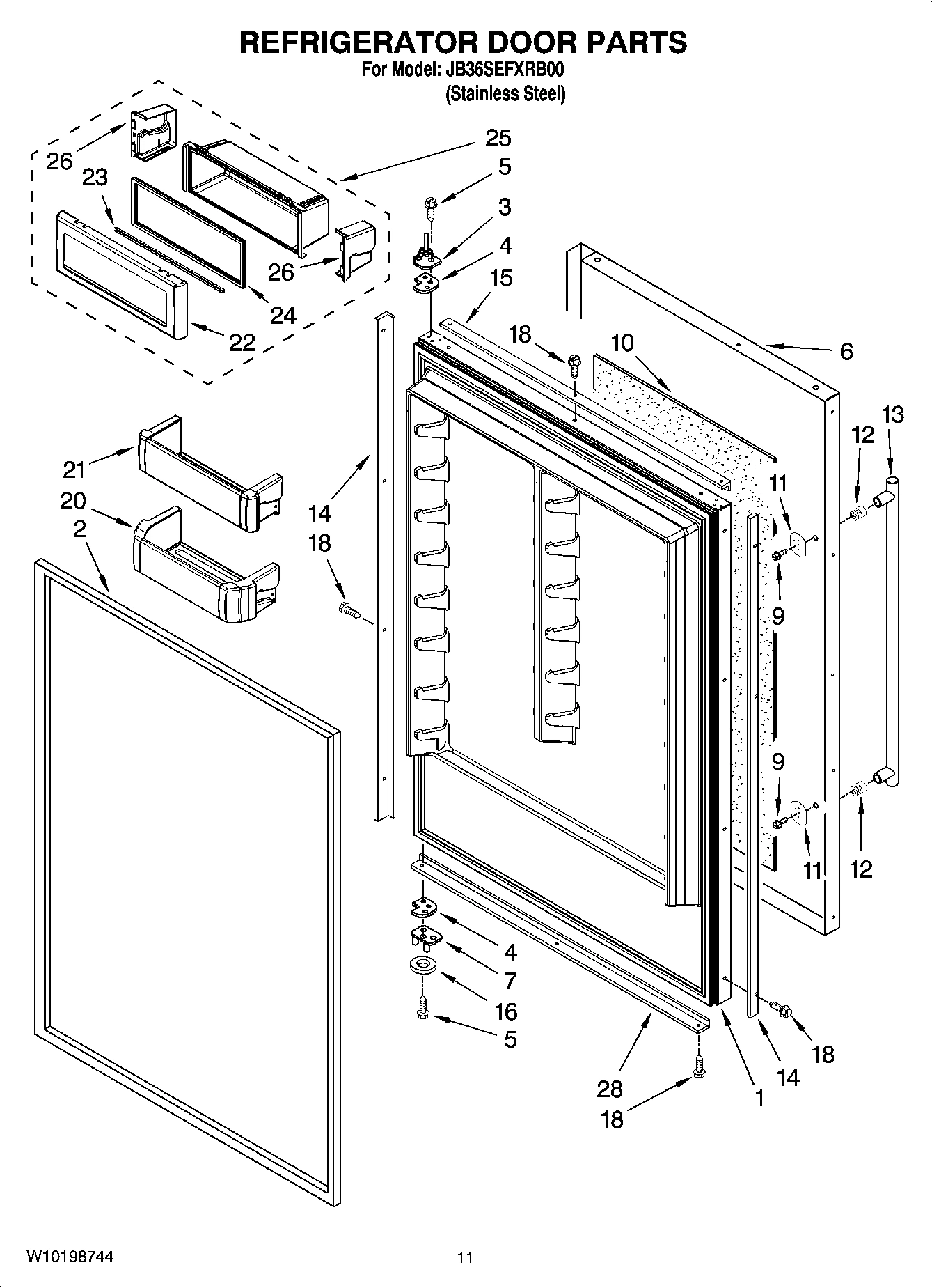 07 - REFRIGERATOR DOOR PARTS