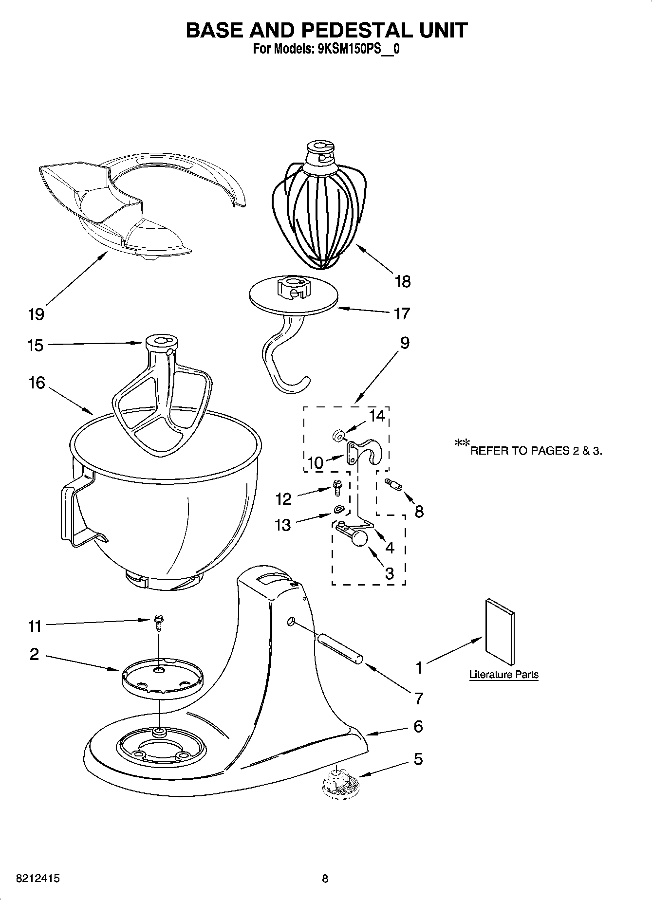 04 - BASE AND PEDESTAL UNIT, OPTIONAL PARTS