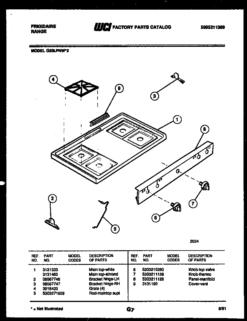 03 - COOKTOP PARTS