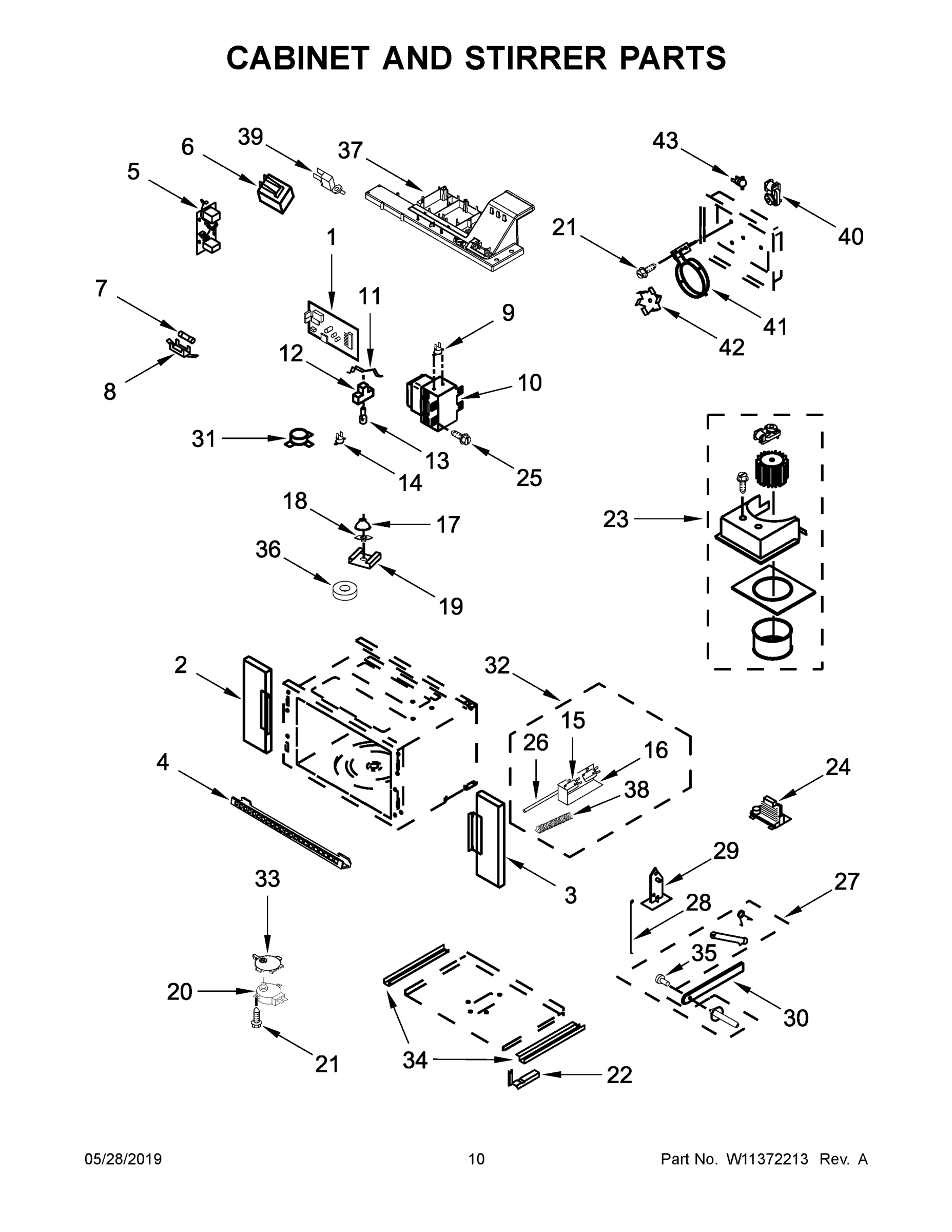06 - CABINET AND STIRRER PARTS