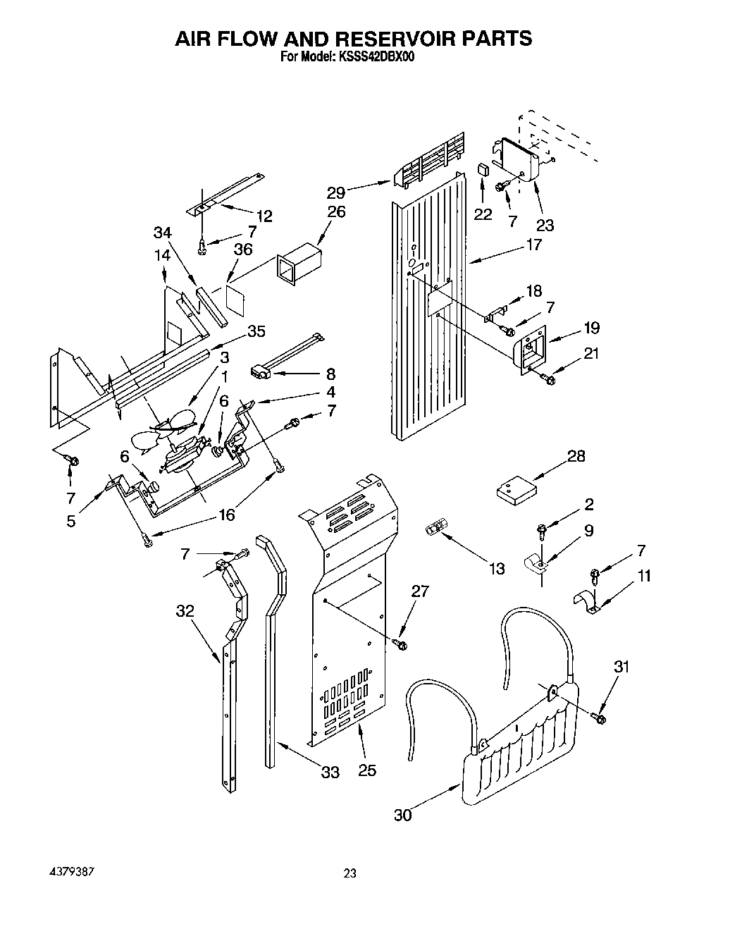 16 - AIR FLOW AND RESERVOIR