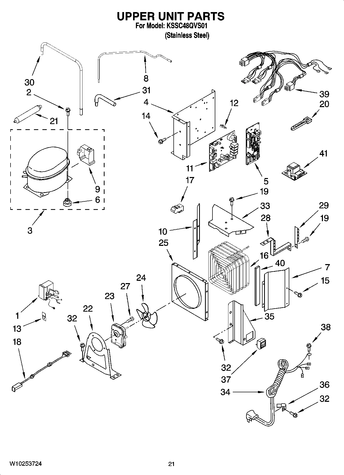 13 - UPPER UNIT PARTS