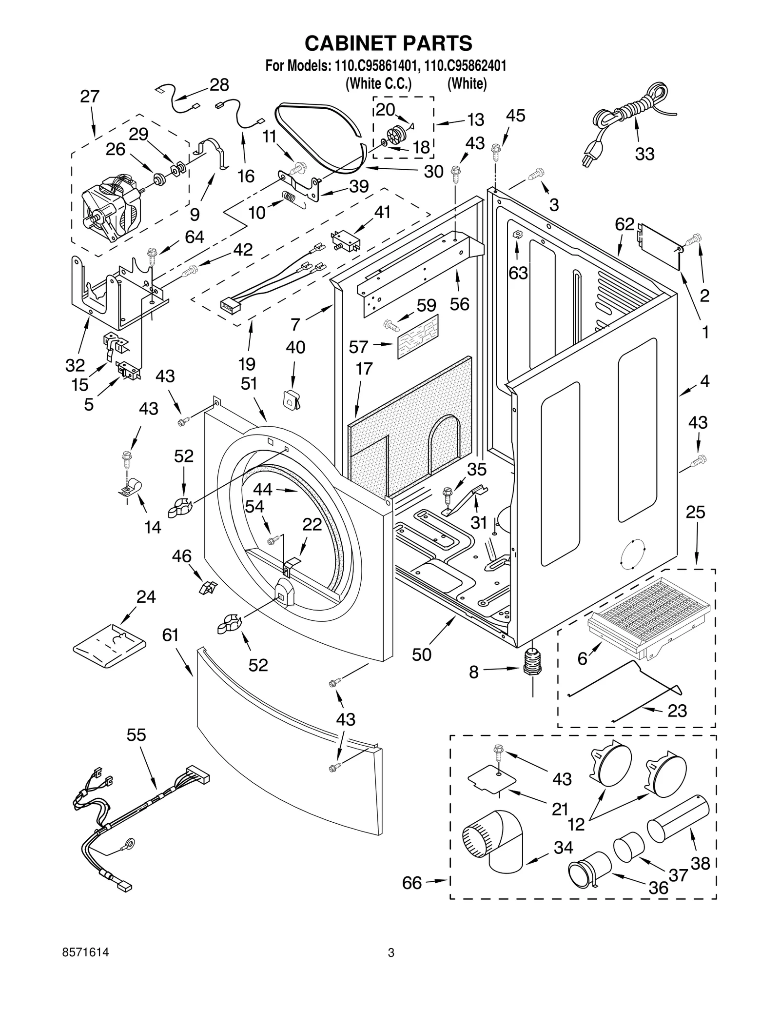 CABINET PARTS