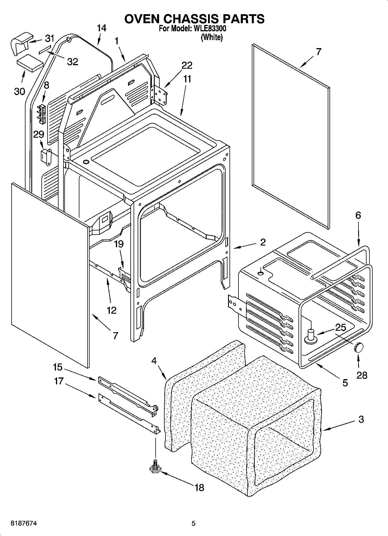 04 - OVEN CHASSIS PARTS