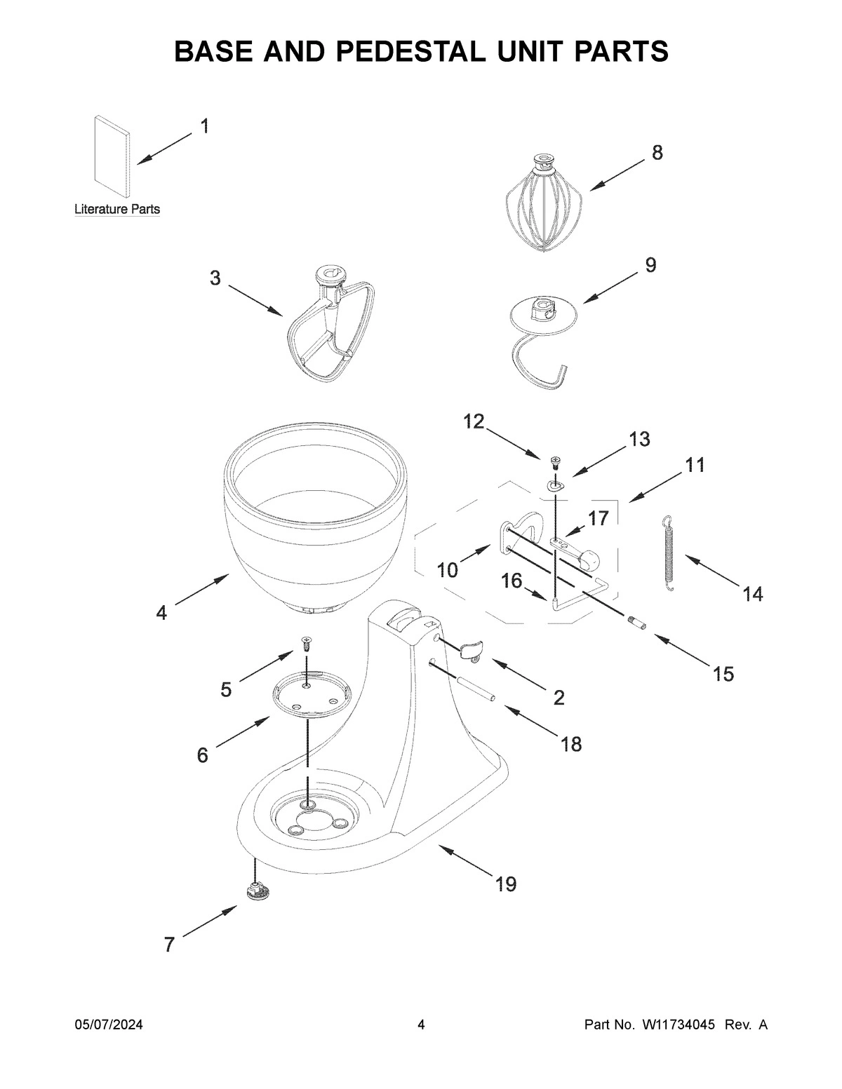 03 - BASE AND PEDESTAL UNIT PARTS