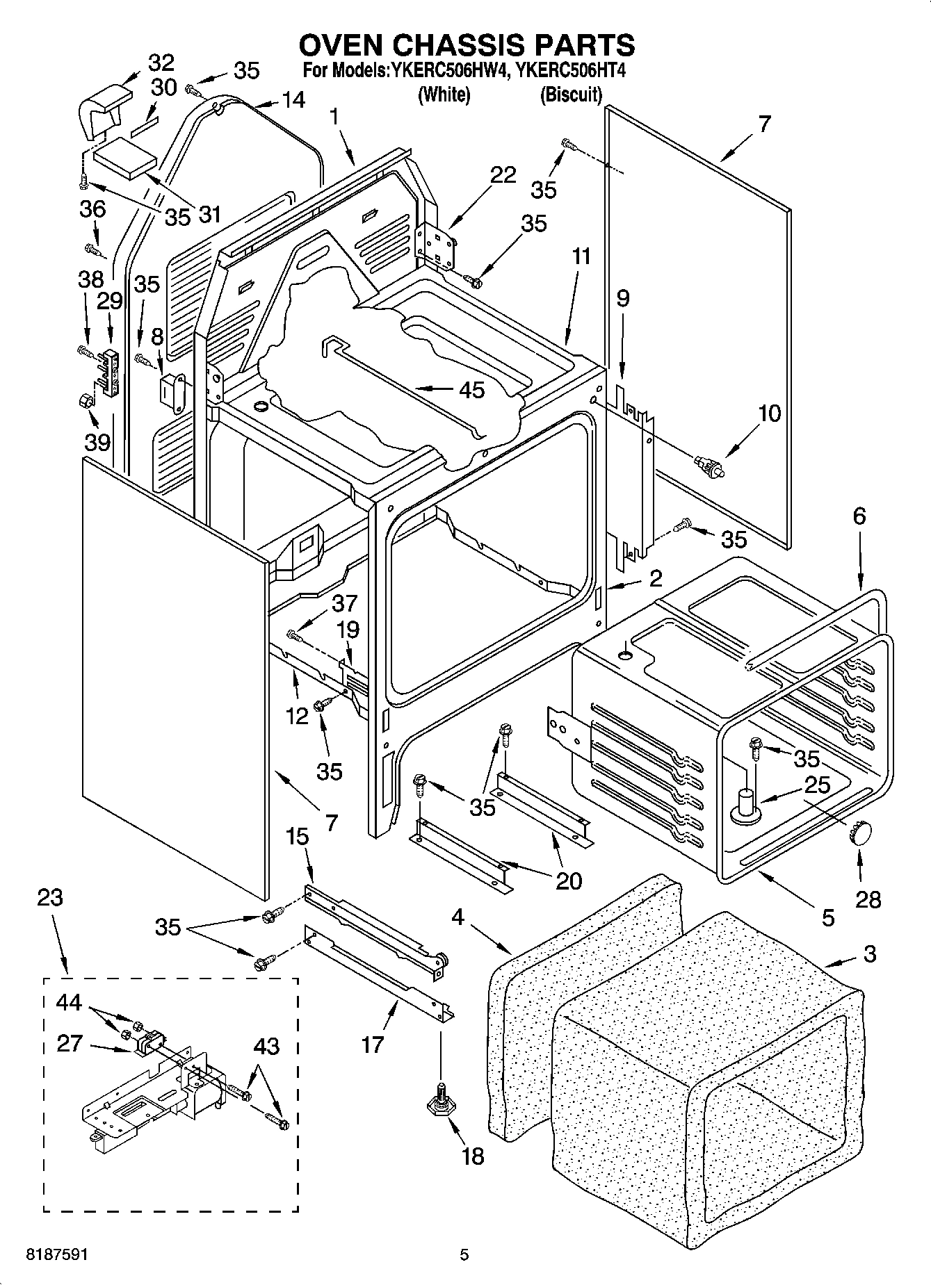 04 - OVEN CHASSIS PARTS