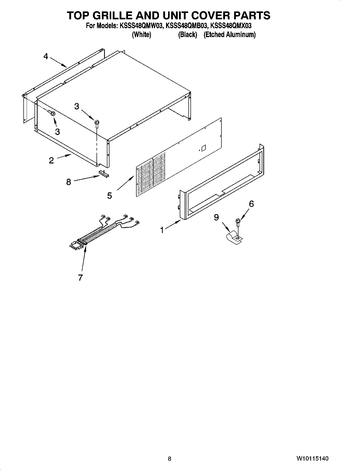 06 - TOP GRILLE AND UNIT COVER PARTS
