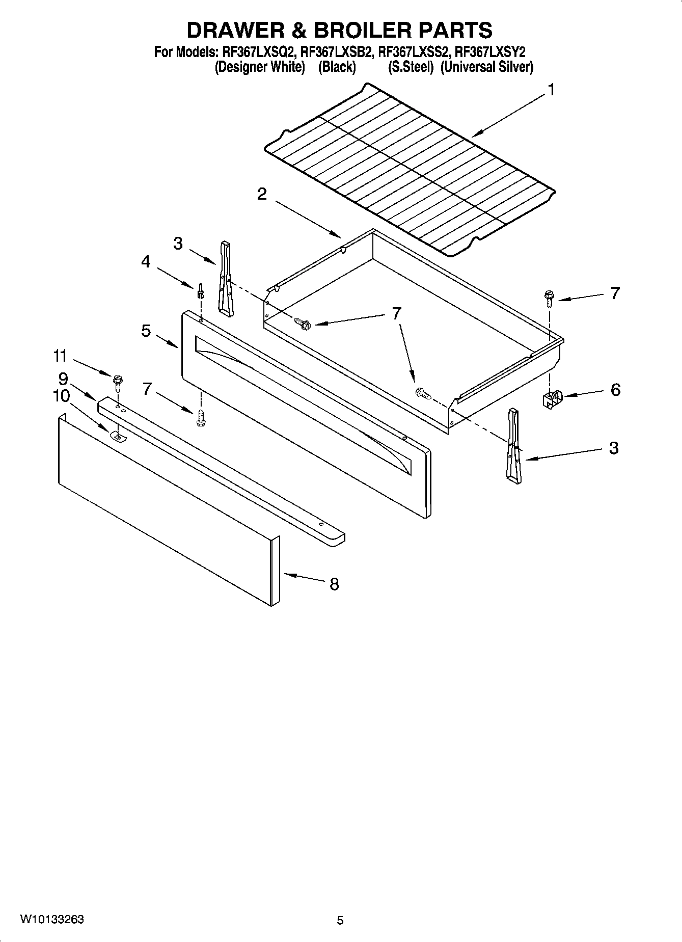 04 - DRAWER & BROILER PARTS