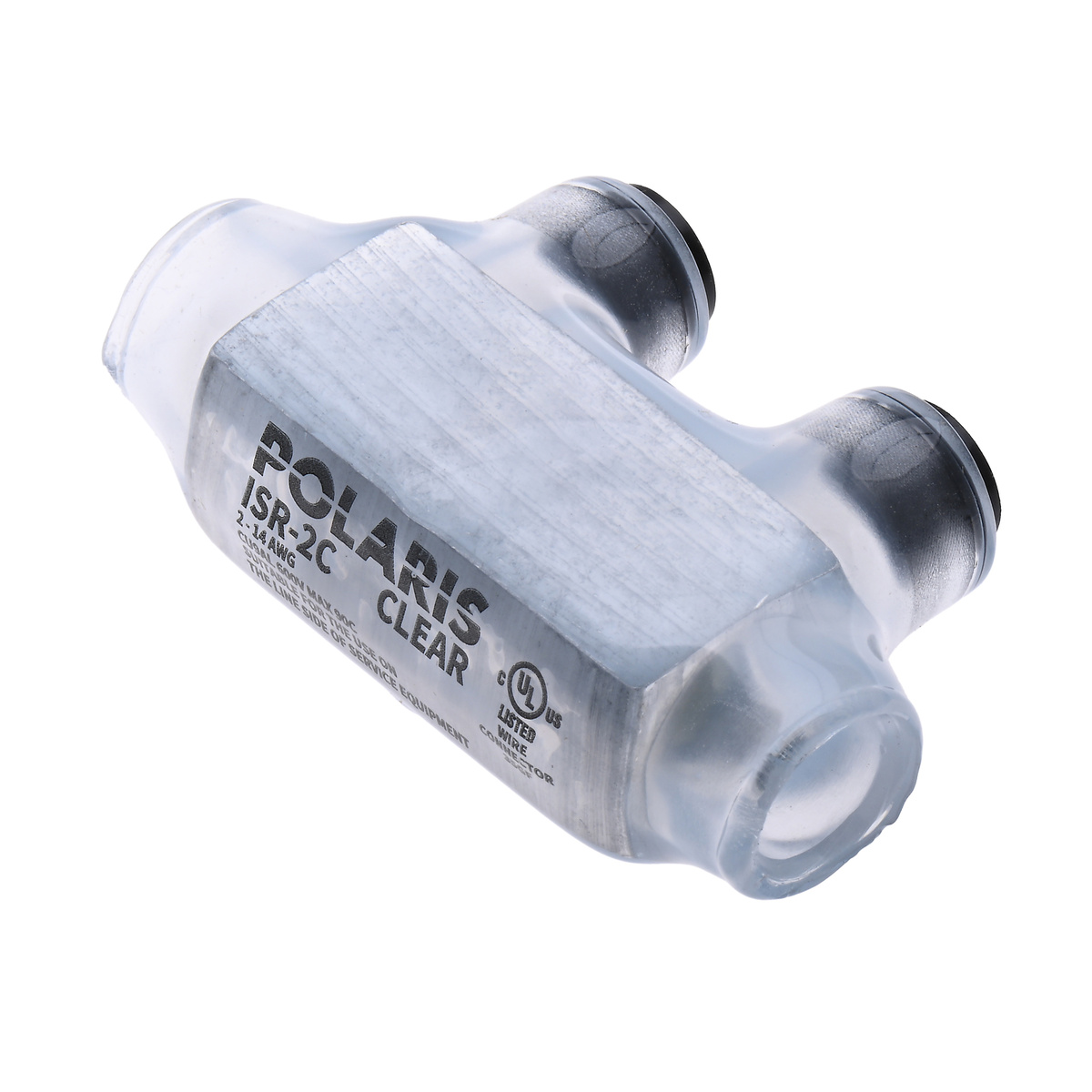 2-Pack NSI Polaris Black ISR-500 Insulated Inline Splice - 4-AWG, 2-Port Connector