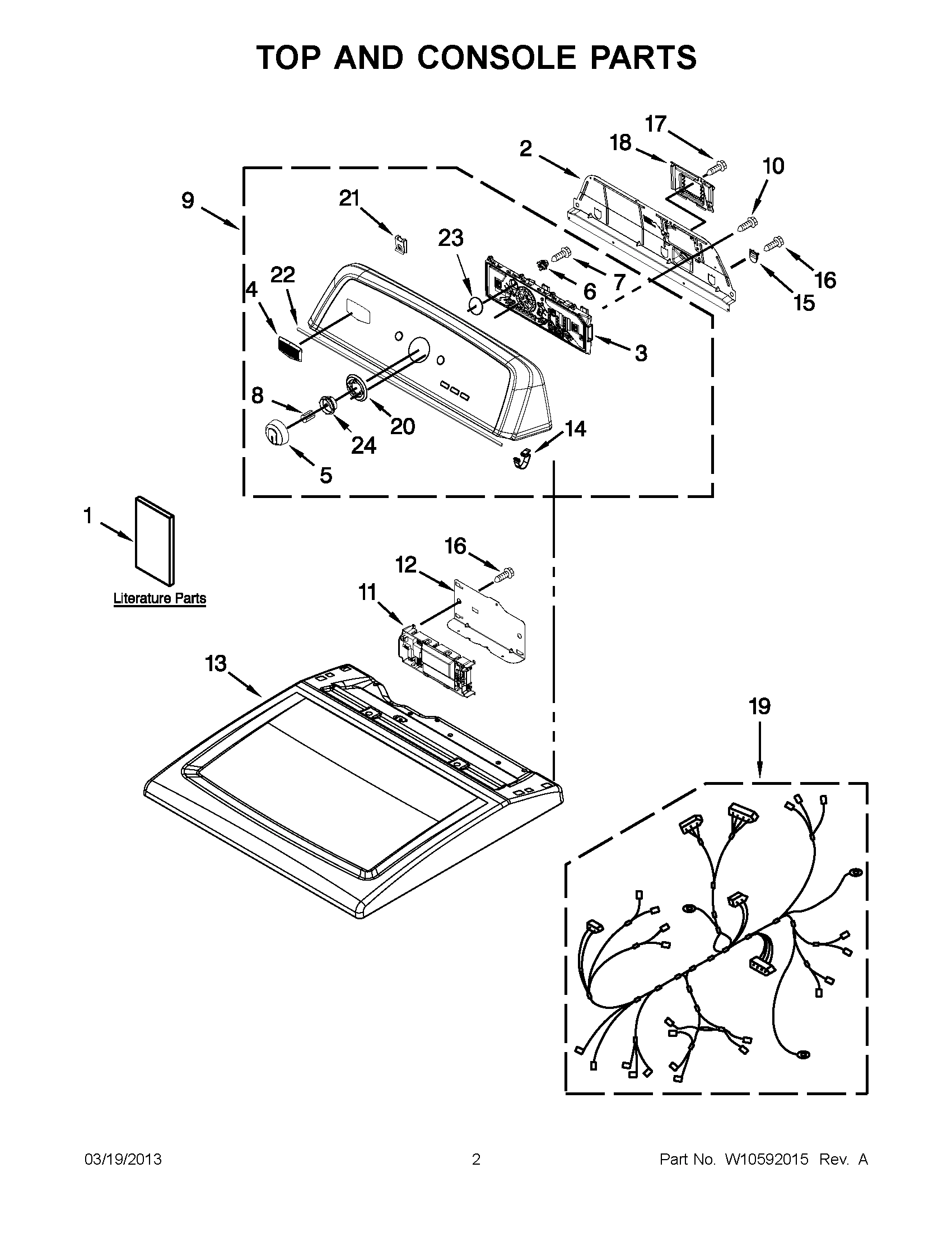 01 - TOP AND CONSOLE PARTS