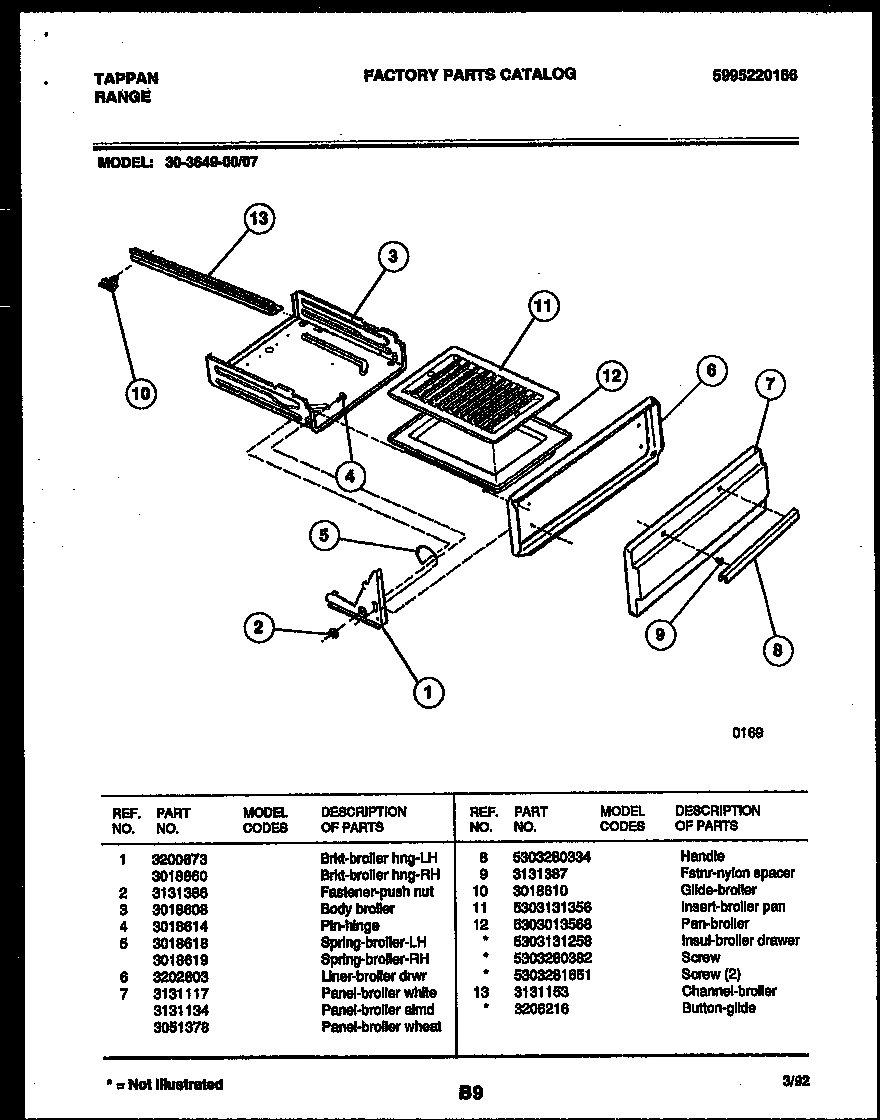 03 - BROILER DRAWER PARTS