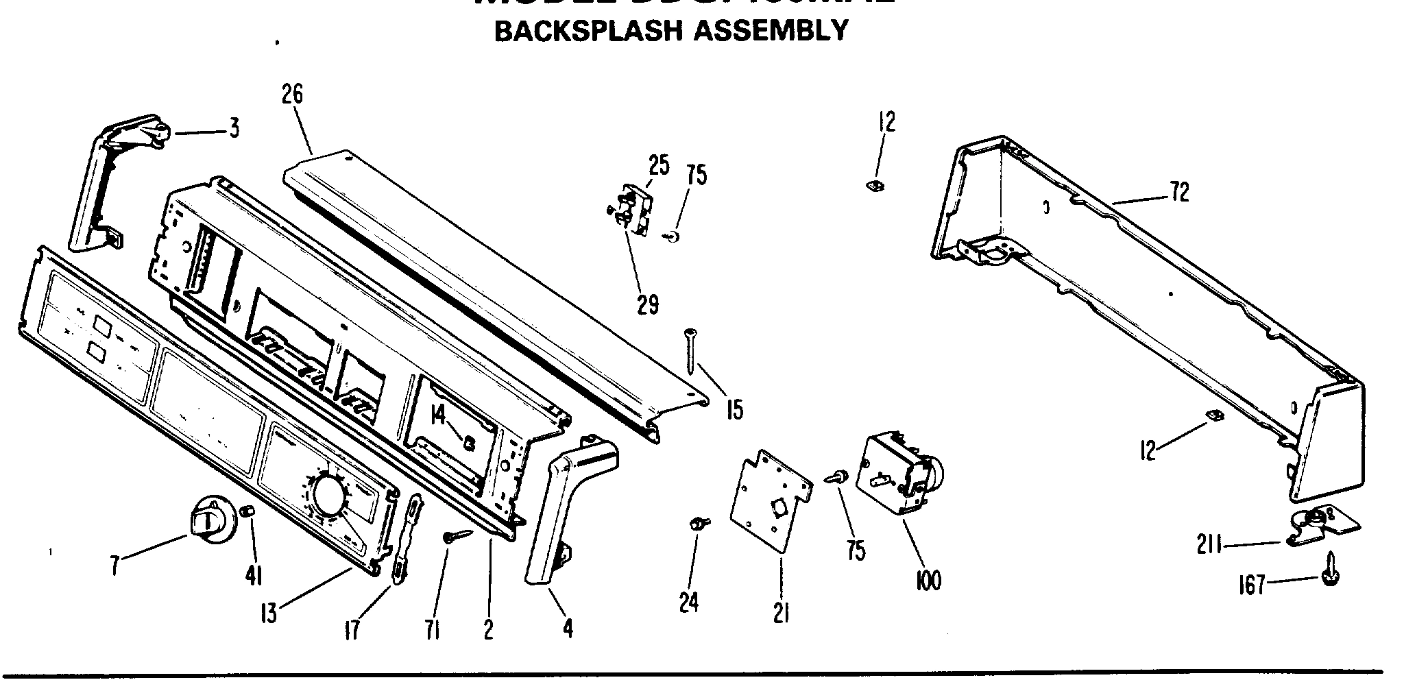 BACKSPLASH ASSEMBLY