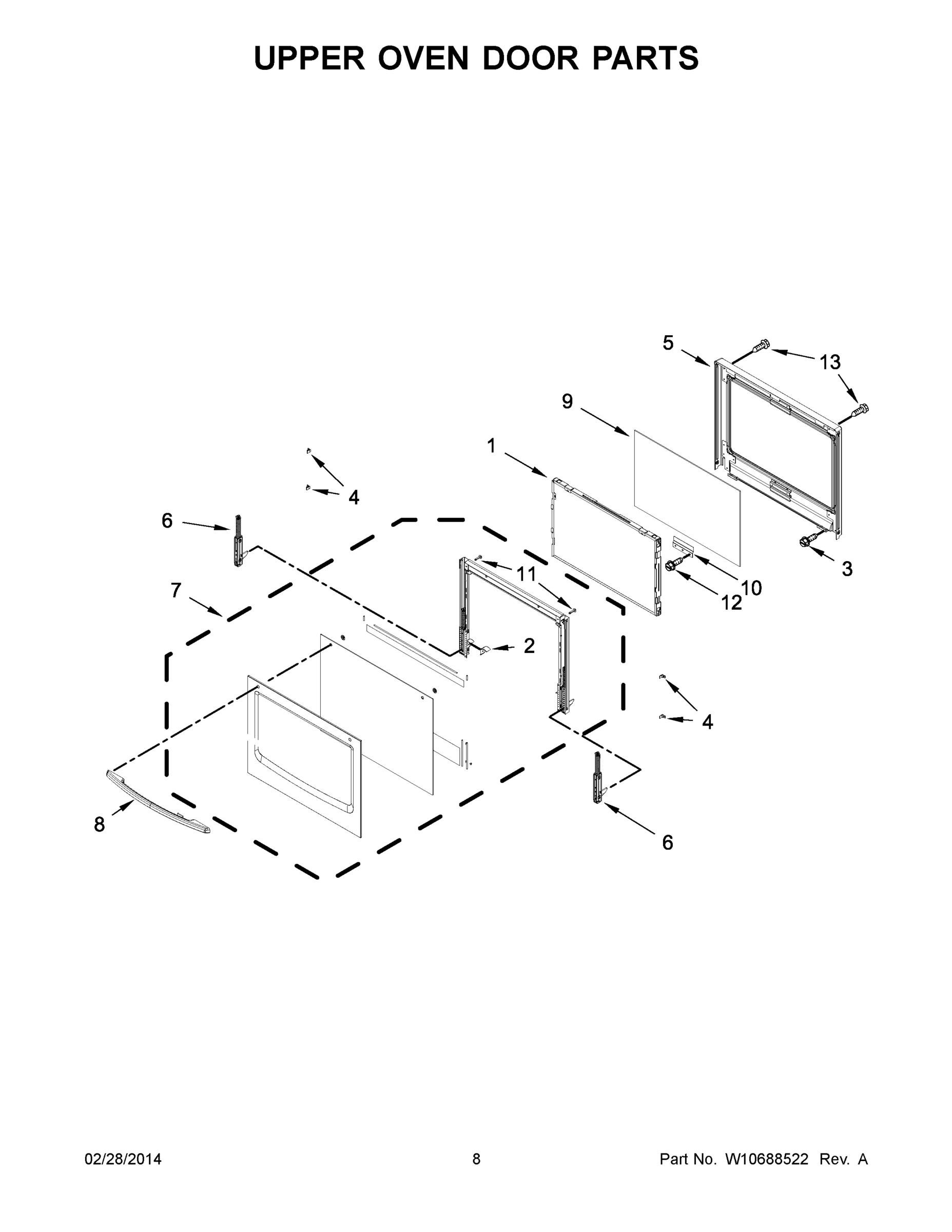 05 - UPPER OVEN DOOR PARTS