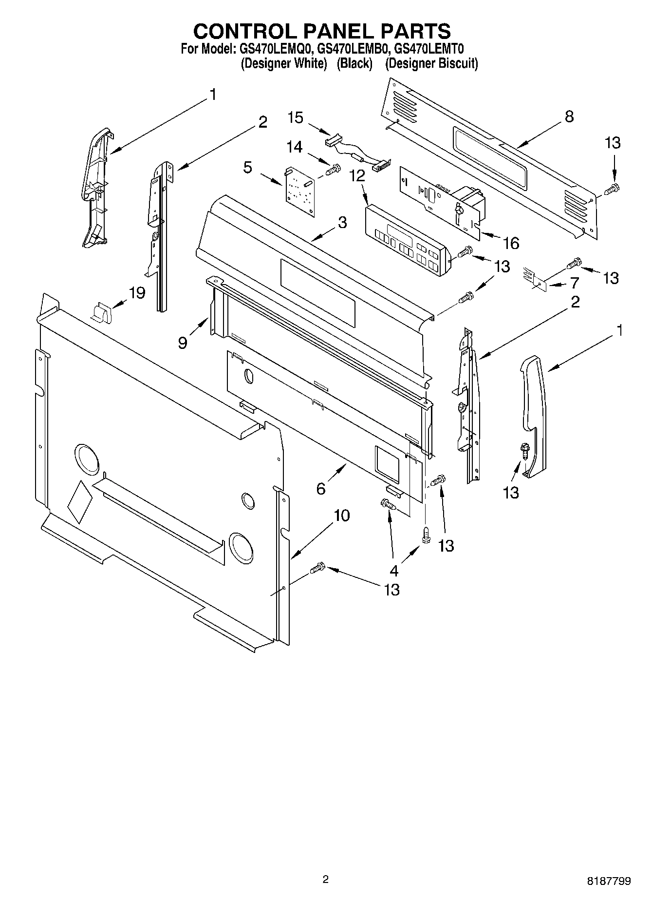 02 - CONTROL PANEL PARTS