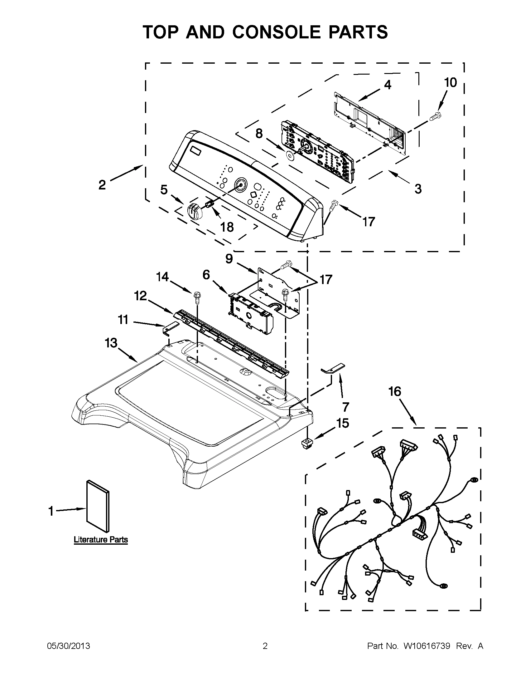 01 - TOP AND CONSOLE PARTS
