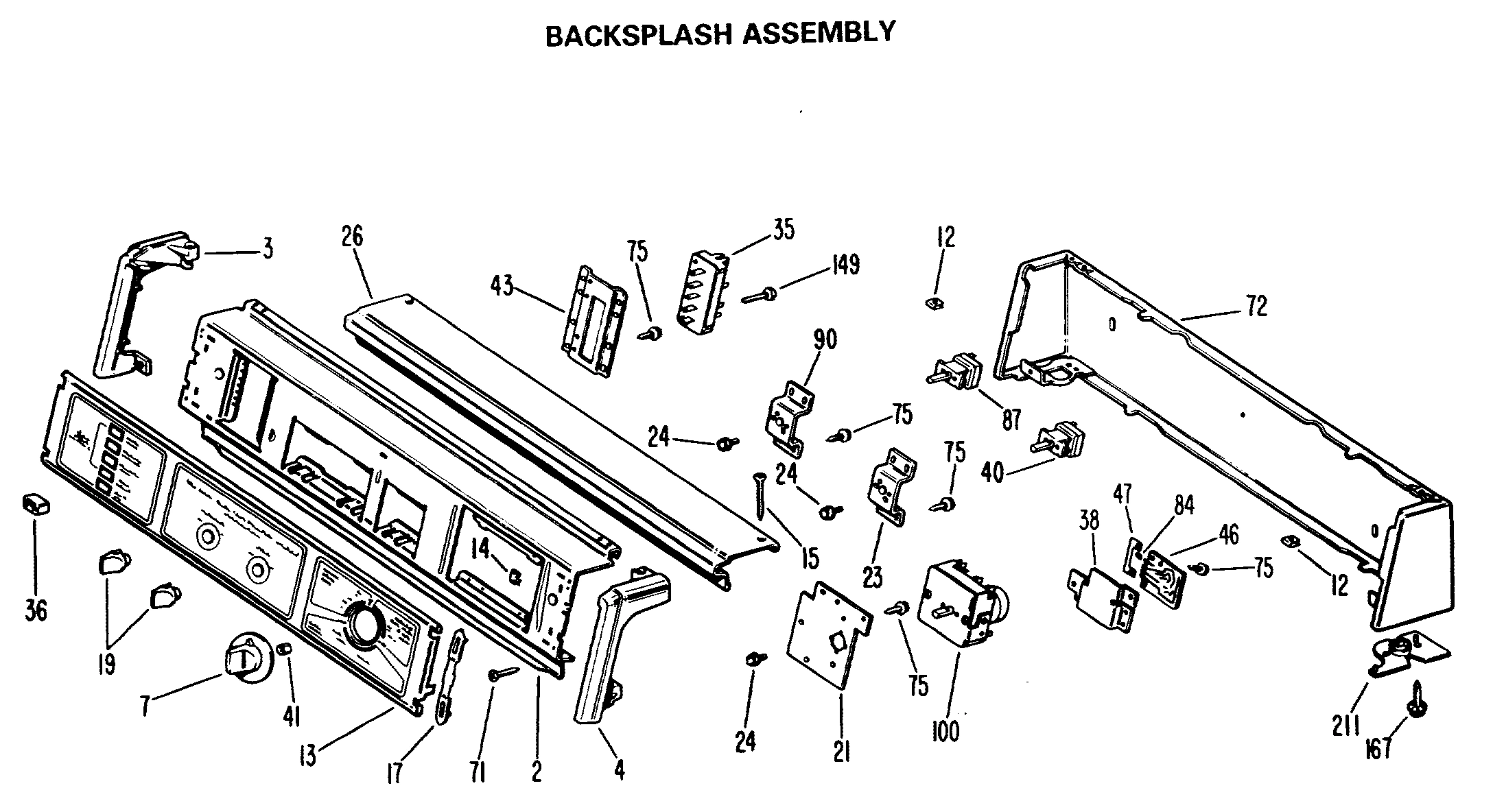 BACKSPLASH ASSEMBLY