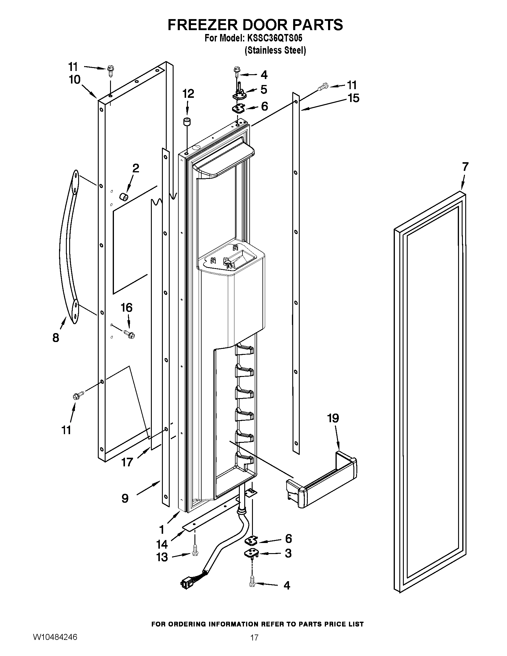 11 - FREEZER DOOR PARTS