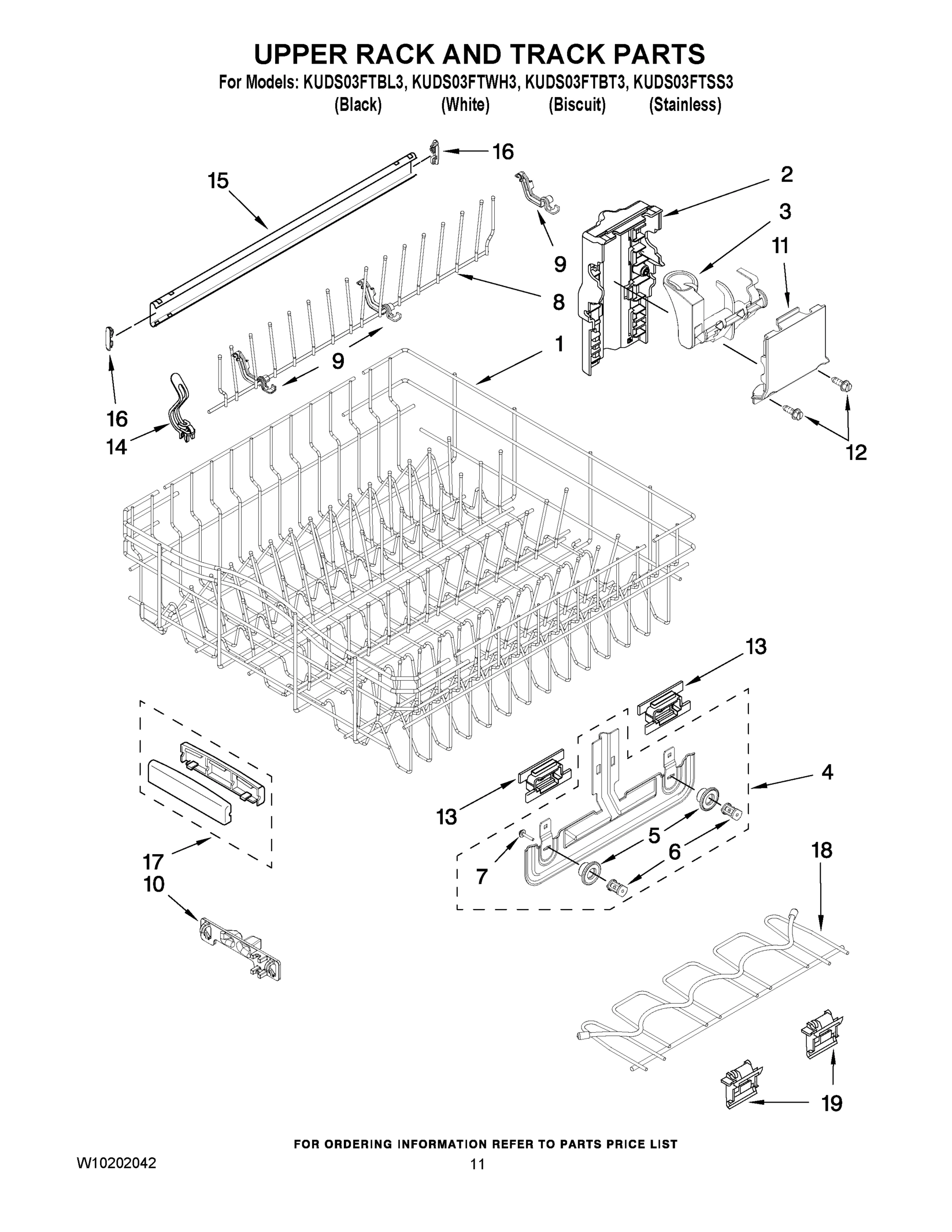 09 - UPPER RACK AND TRACK PARTS
