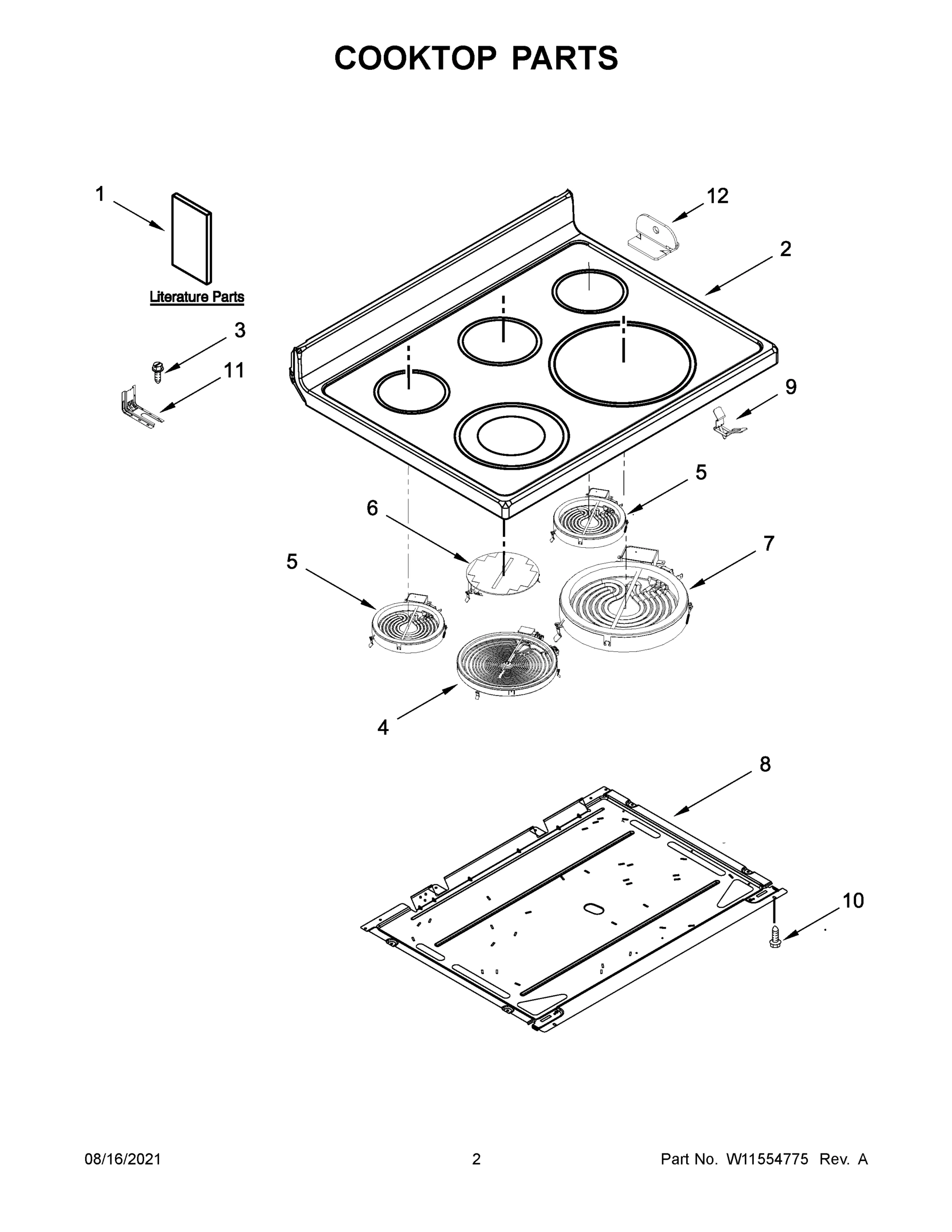 02 - COOKTOP PARTS