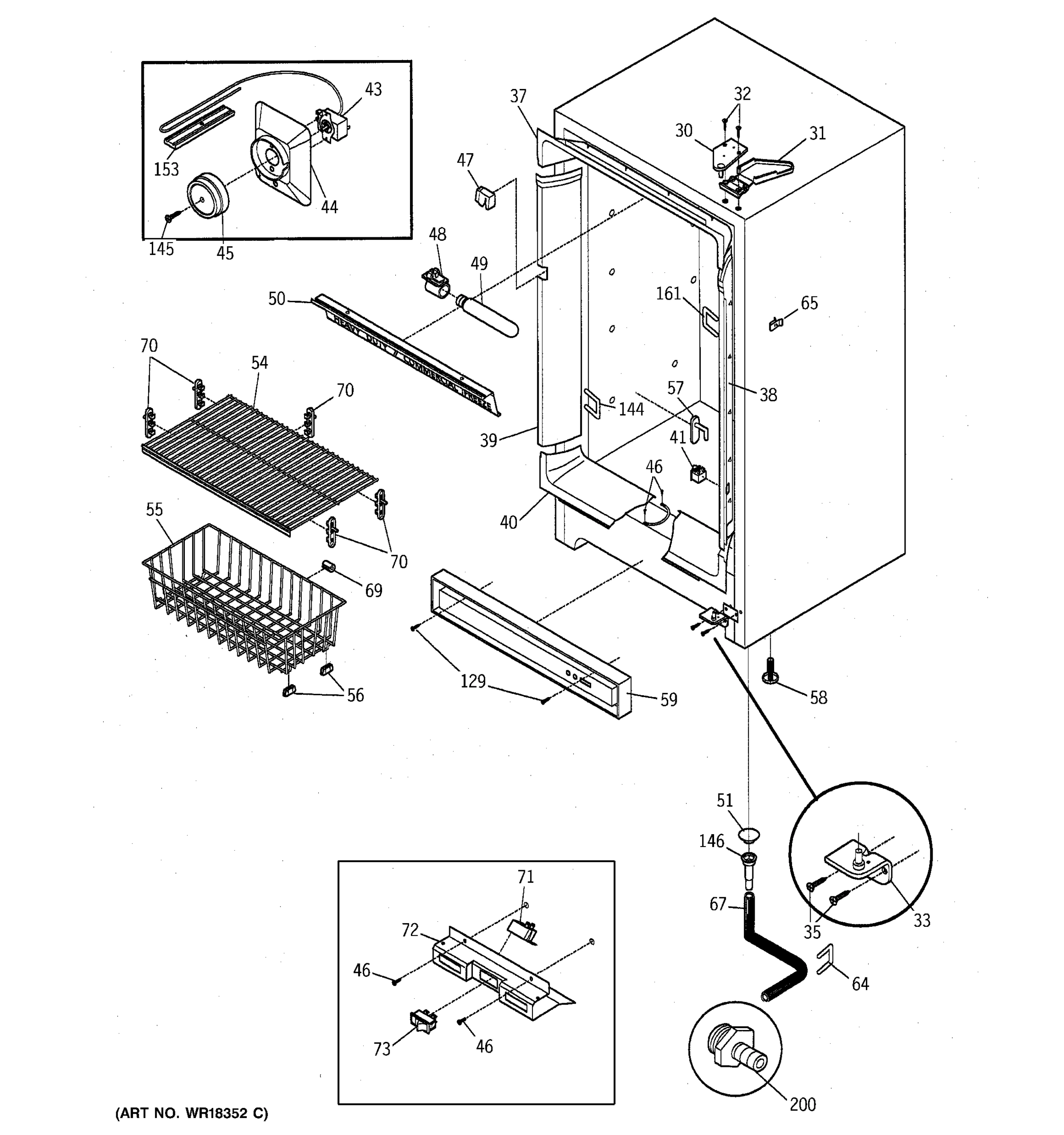 CABINET, CONTROLS & SHELVES