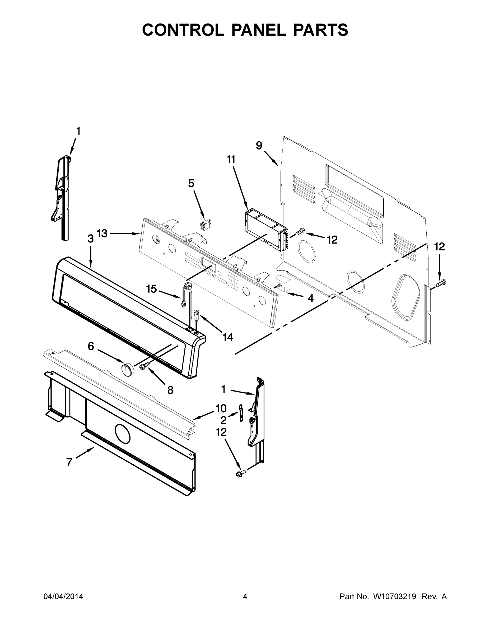 03 - CONTROL PANEL PARTS