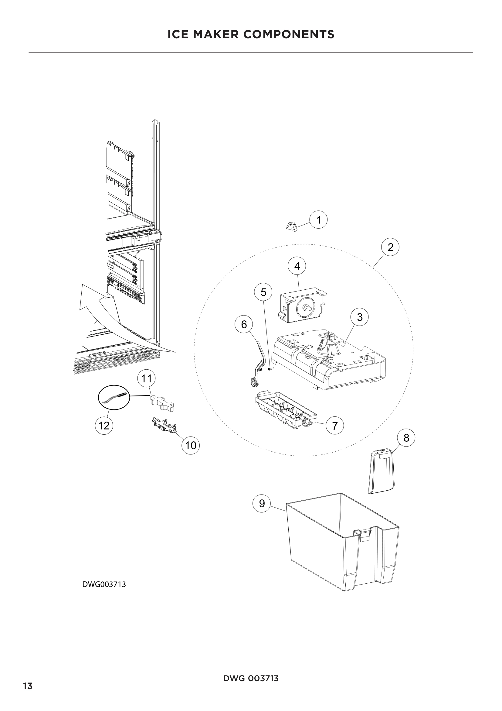 ICE MAKER COMPONENTS