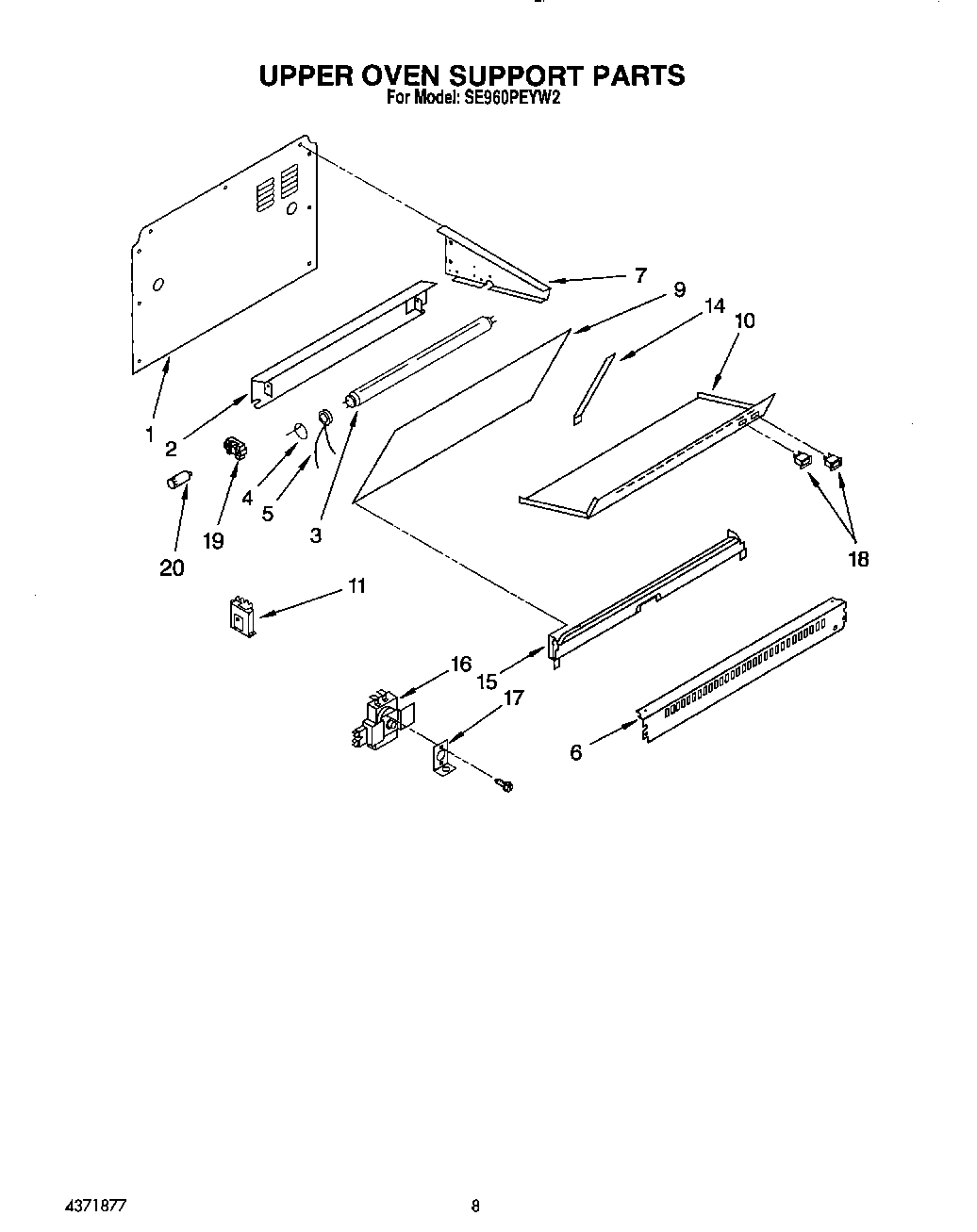 07 - UPPER OVEN SUPPORT