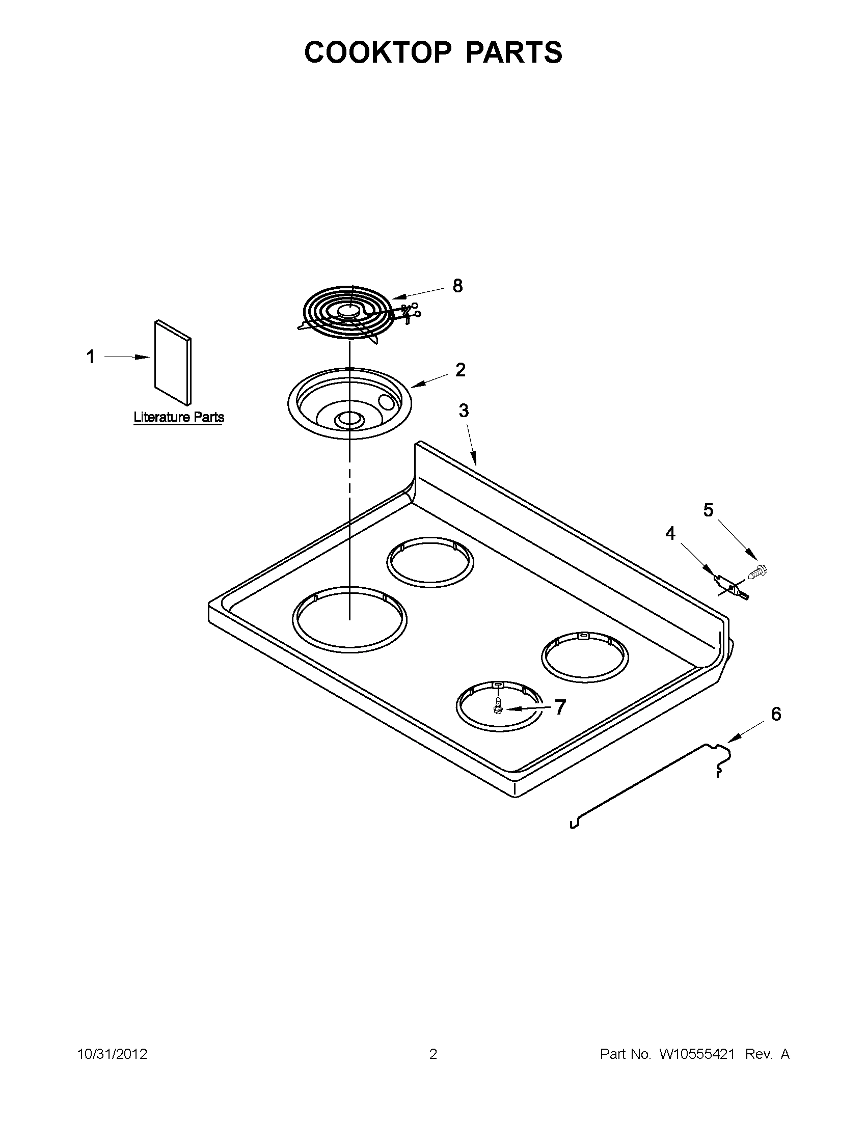 01 - COOKTOP PARTS