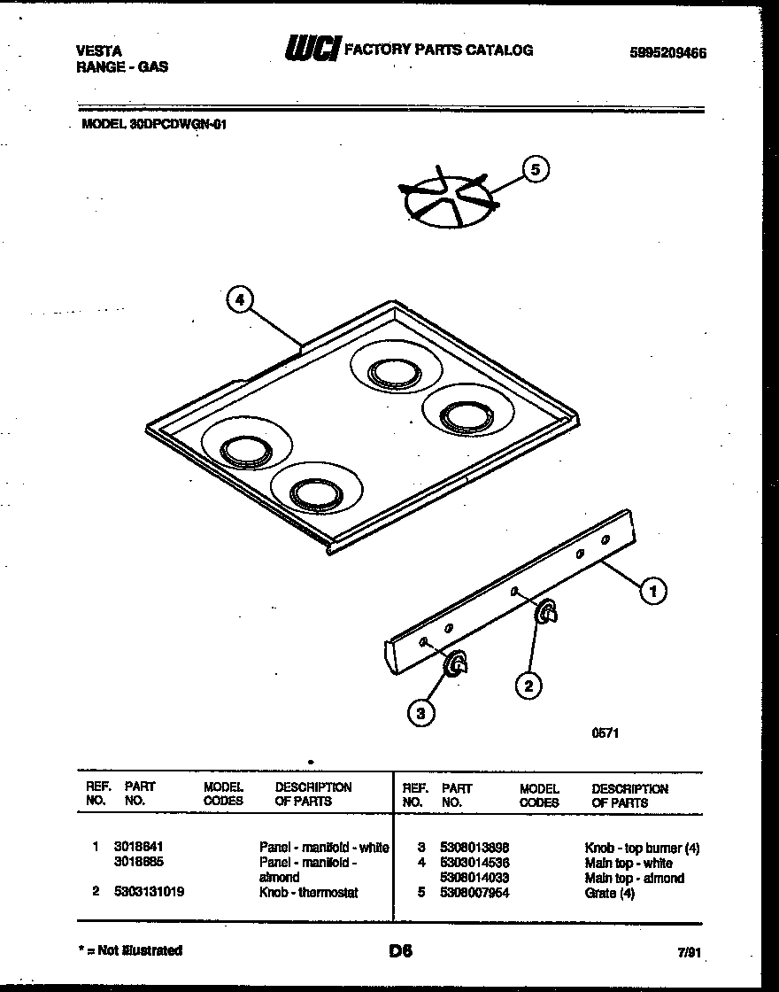 03 - COOKTOP PARTS