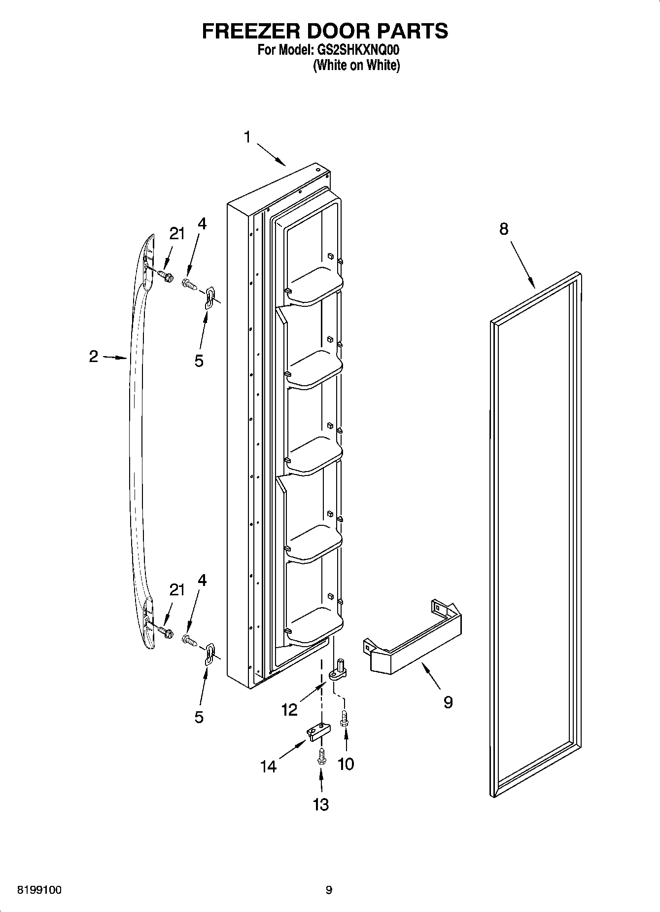 07 - FREEZER DOOR PARTS