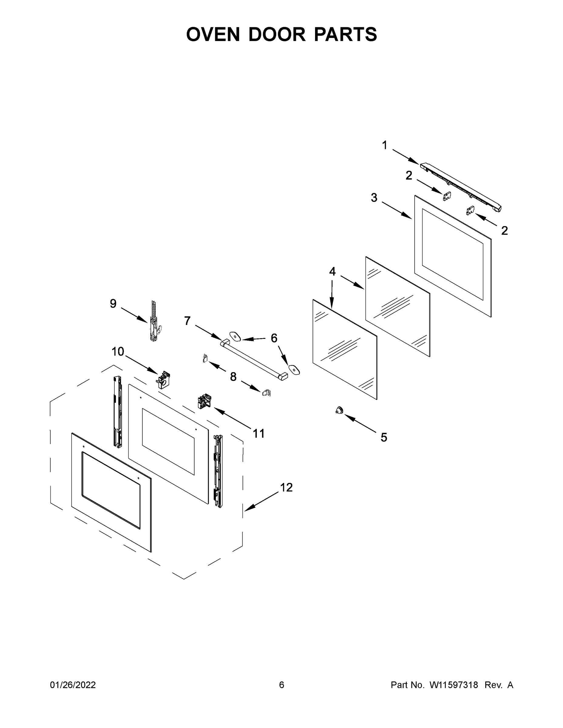 04 - OVEN DOOR PARTS