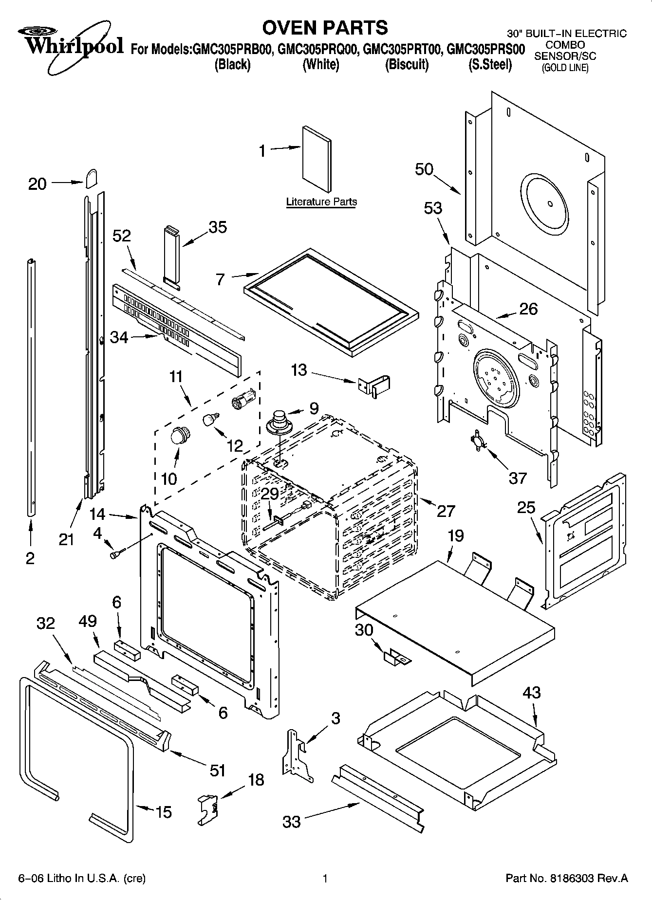 01 - OVEN PARTS