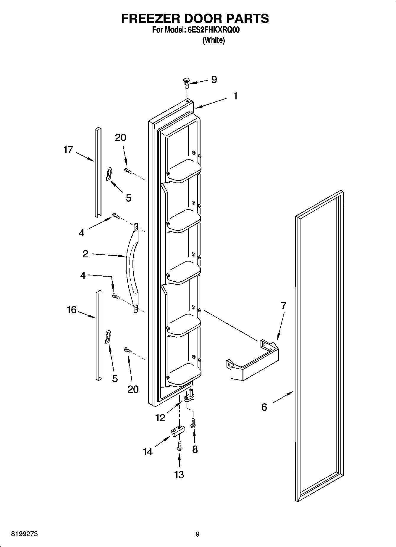 06 - FREEZER DOOR PARTS