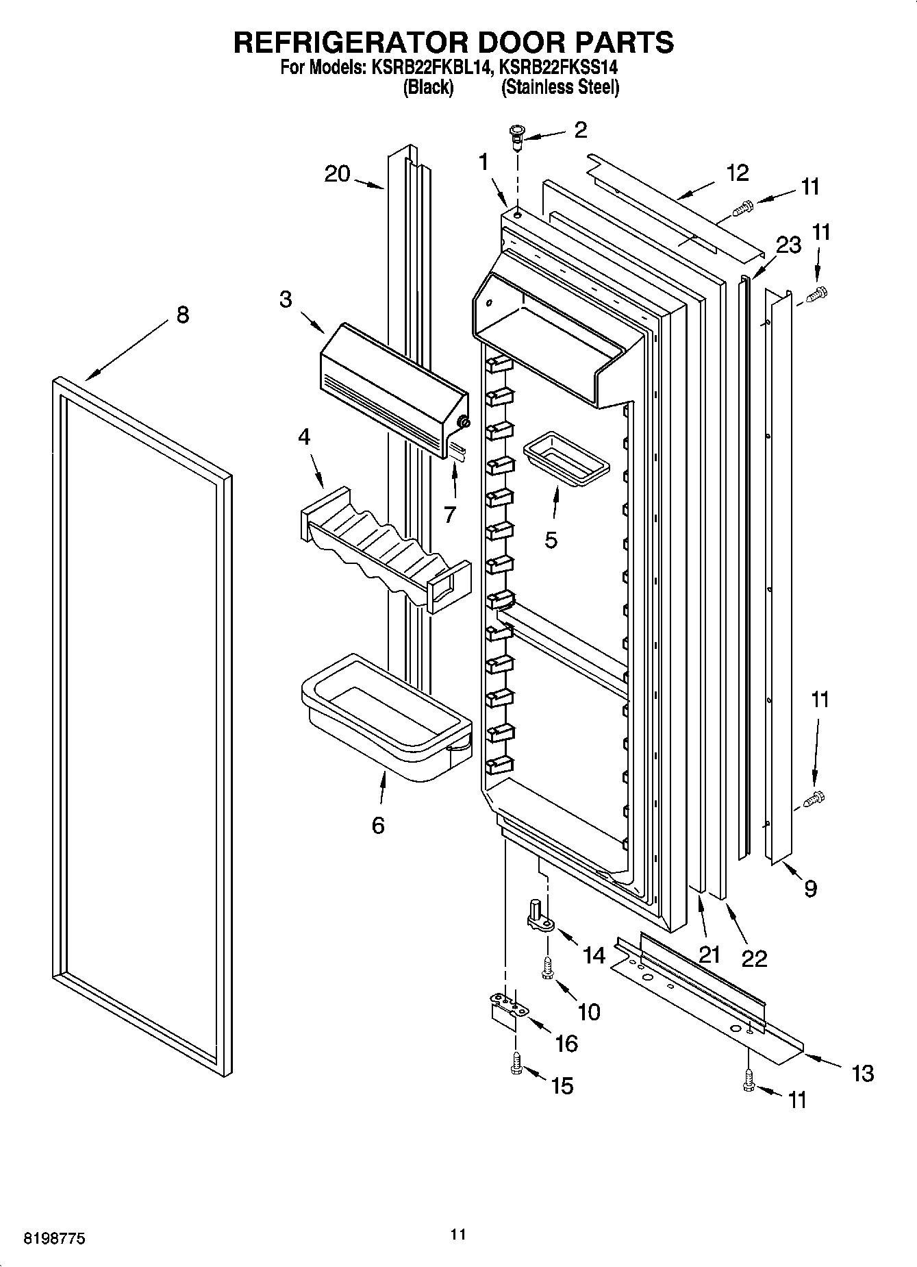 07 - REFRIGERATOR DOOR PARTS