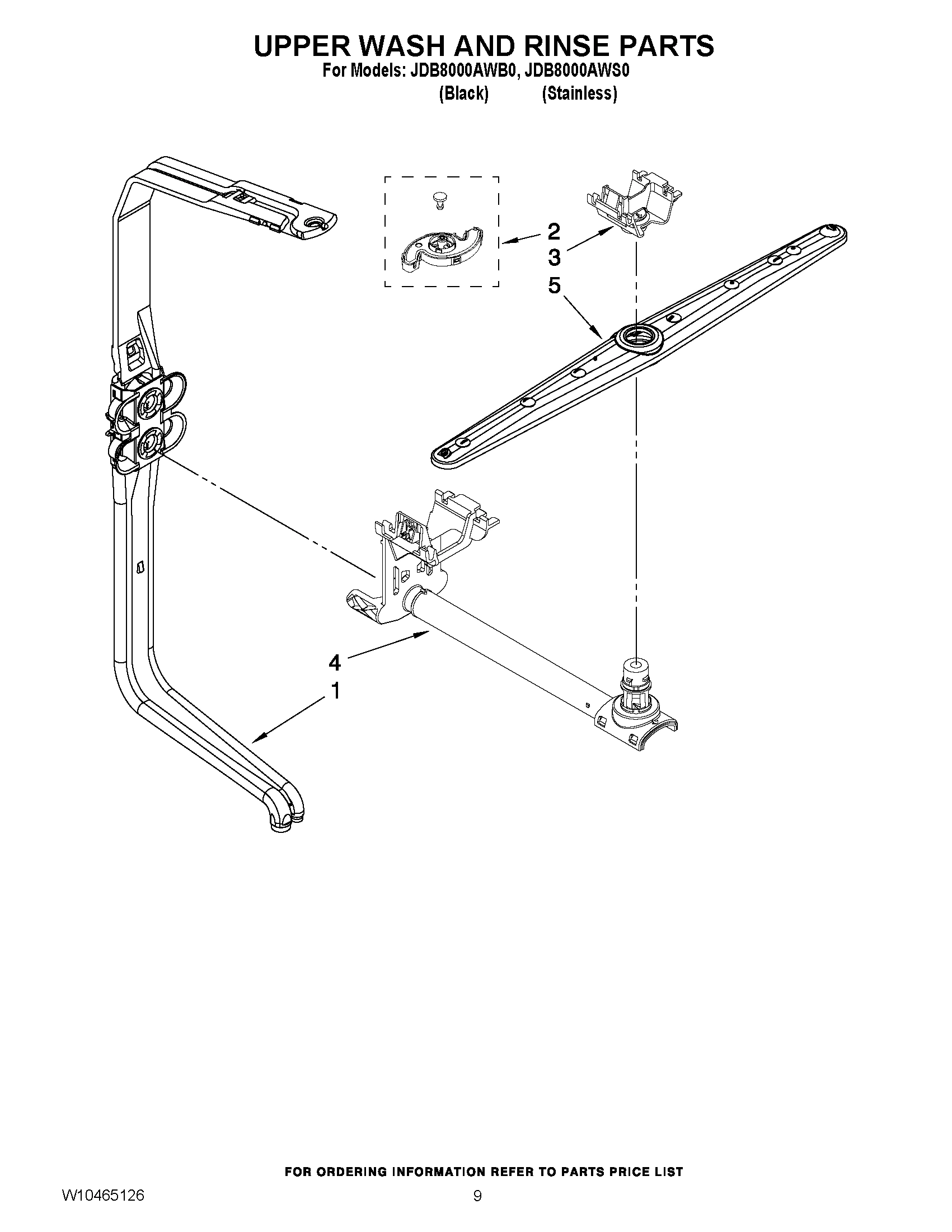 07 - UPPER WASH AND RINSE PARTS