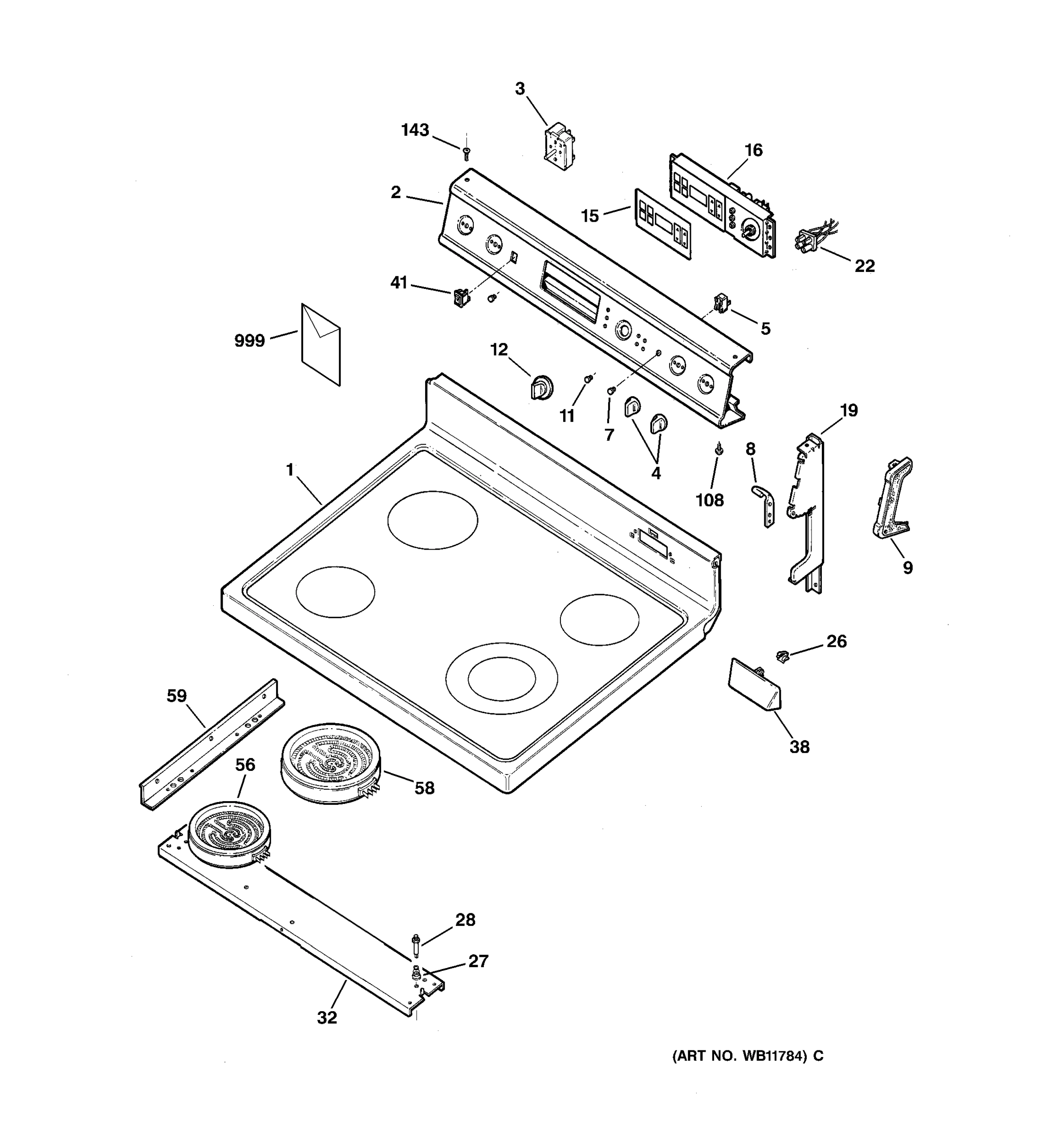 COOKTOP & CONTROL PANEL