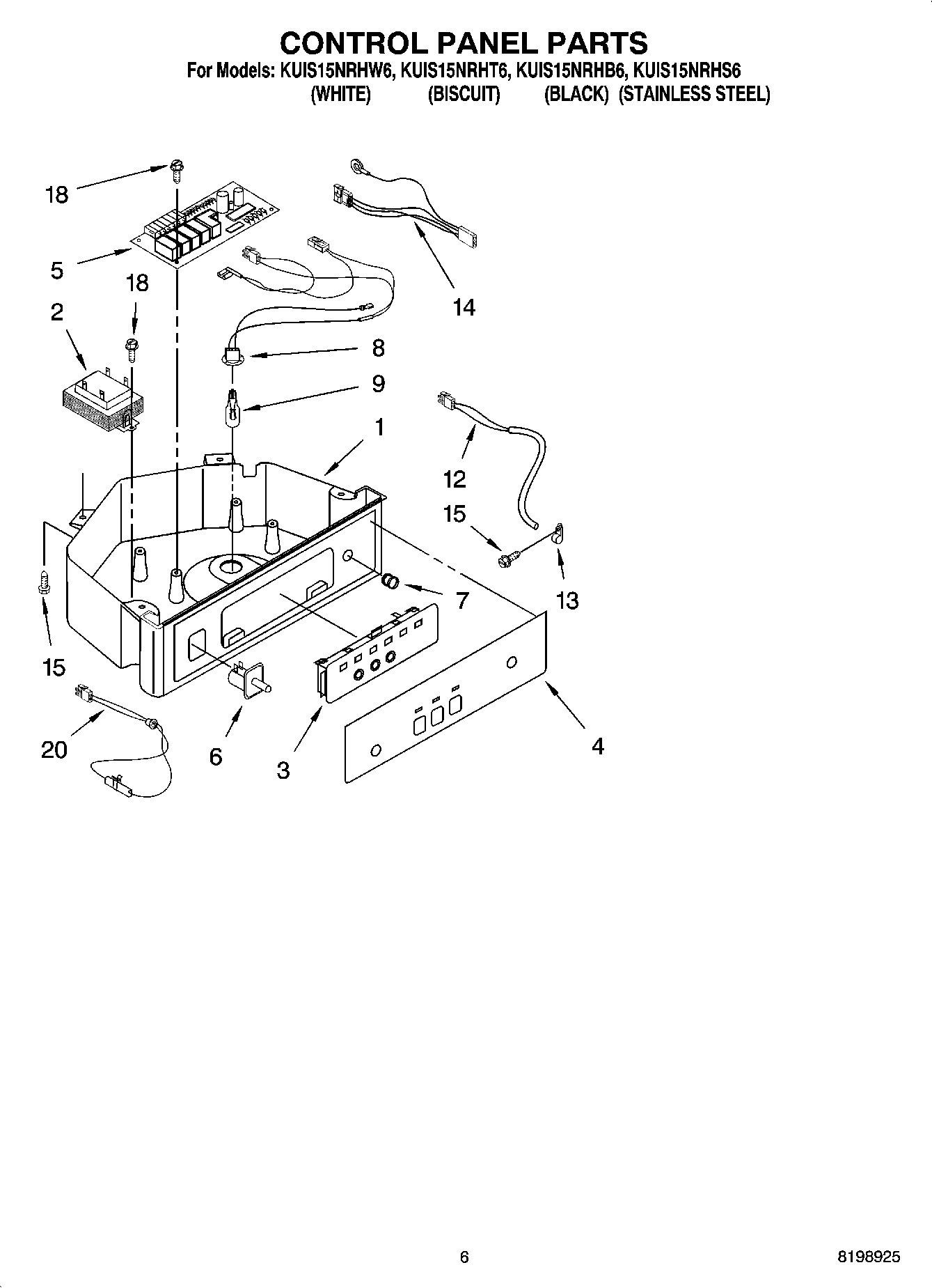 04 - CONTROL PANEL PARTS