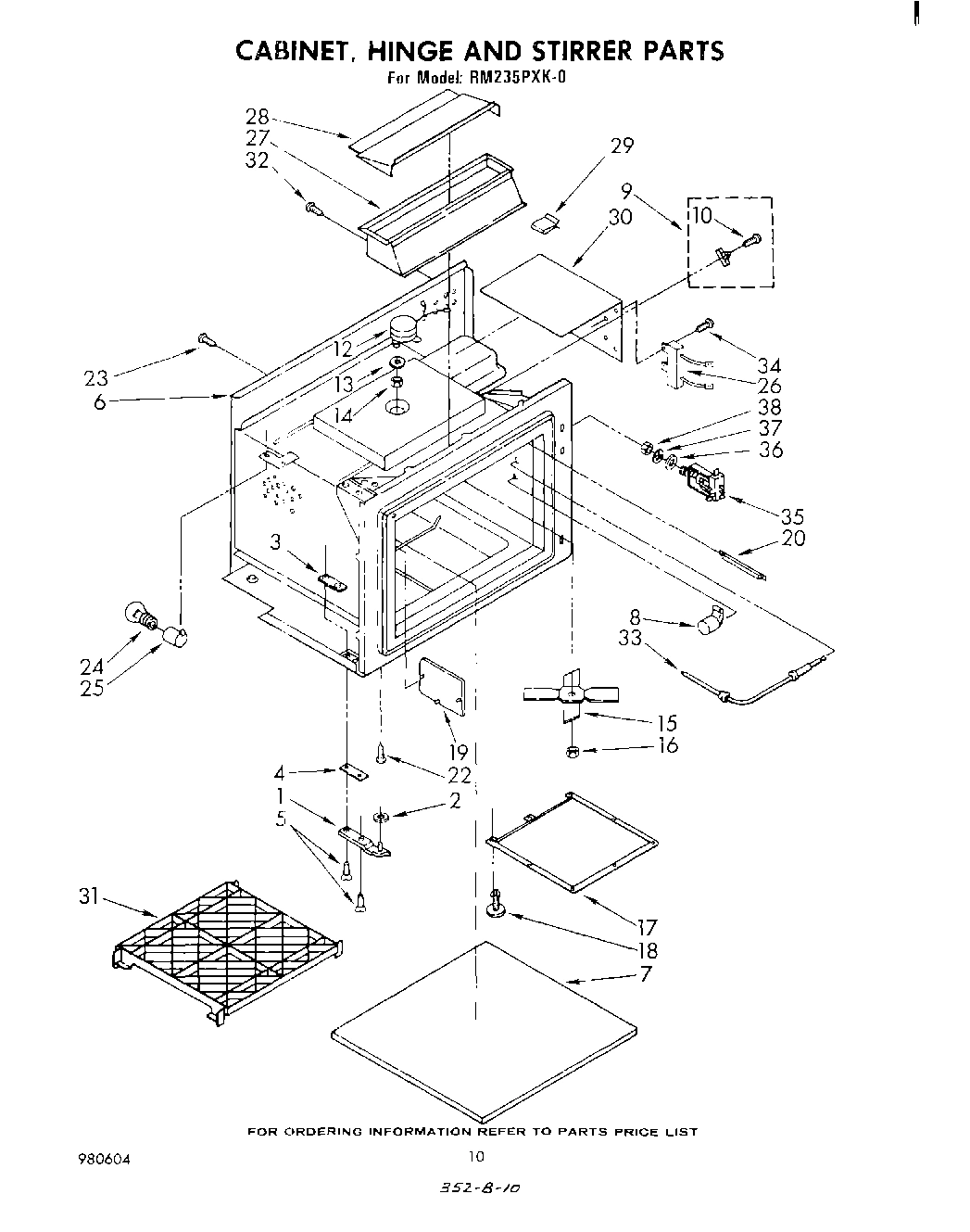 06 - CABINET,HINGE AND STIRRER, LITERATURE