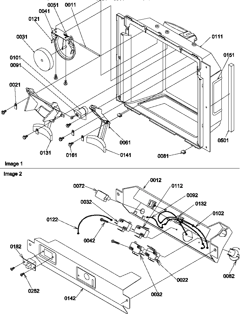 06 - ICE & WATER CAVITY & ELEC BRKT ASSY