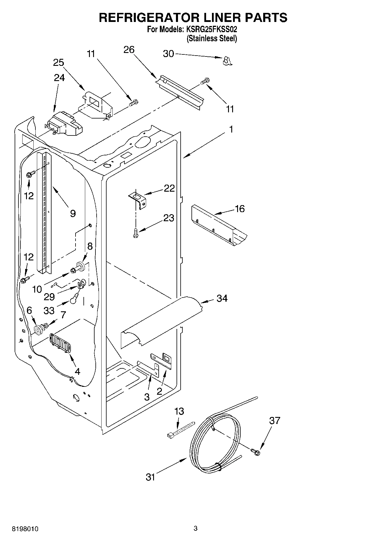 02 - REFRIGERATOR LINER